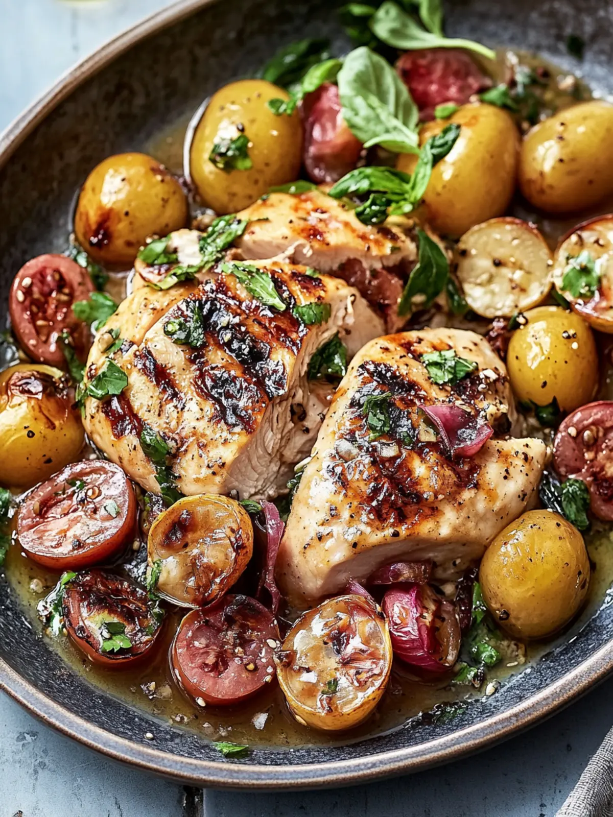 Irresistible Vineyard Chicken with Sweet Roasted Grapes 2 Vineyard Chicken