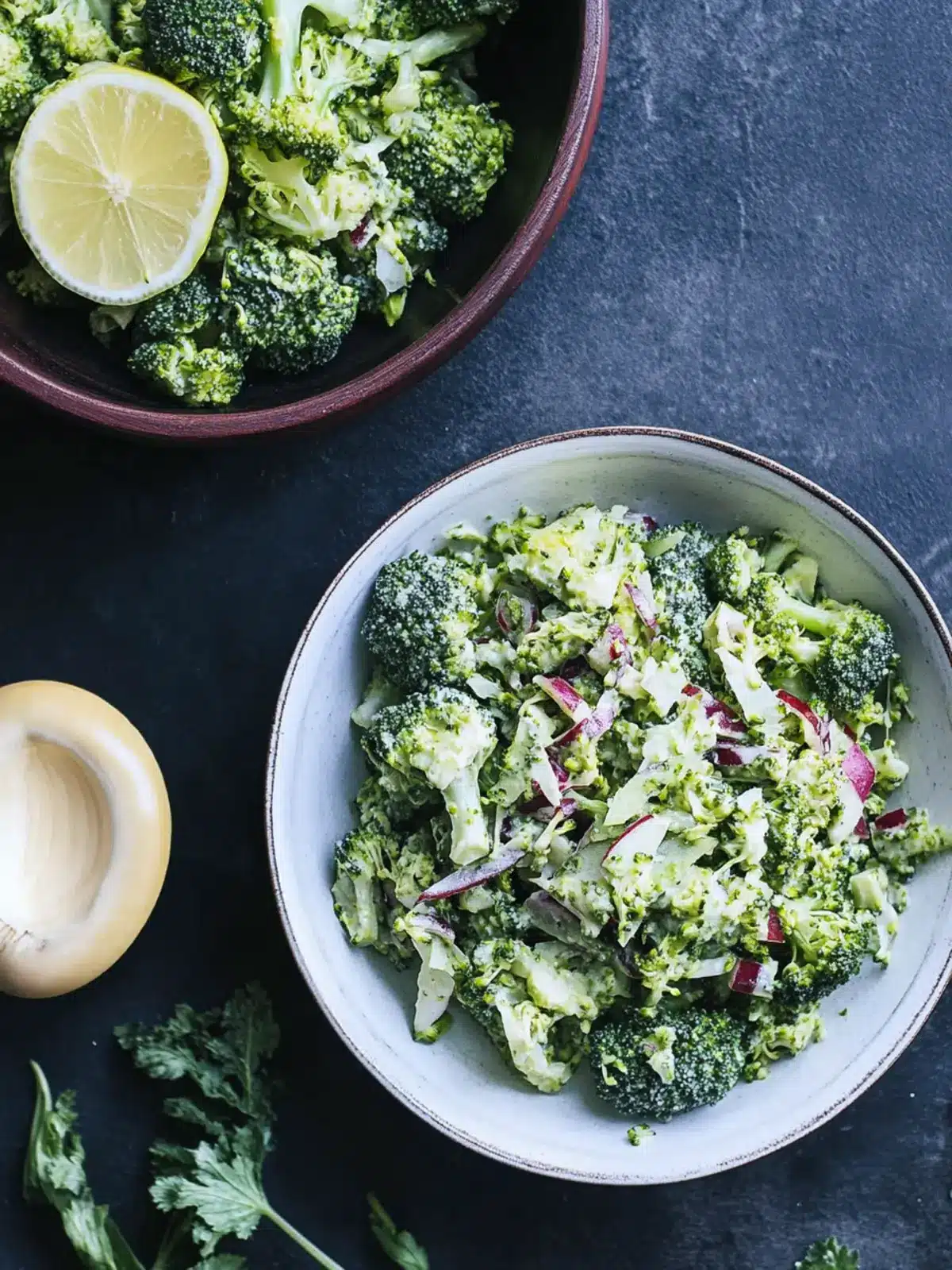 Delicious Shaved Broccoli Salad with Creamy Dressing Twist 2 Shaved Broccoli Salad