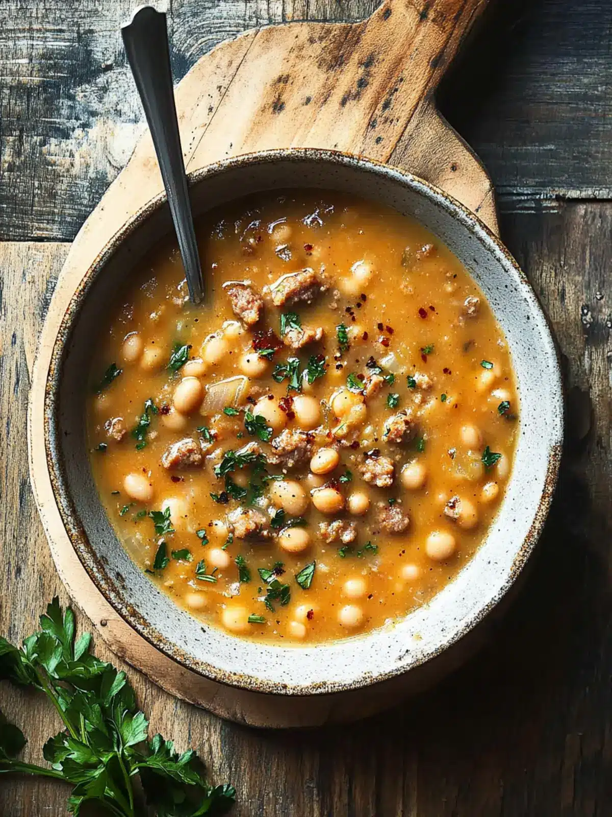 Delicious Creamy Bean Soup with Sausage for Cozy Nights 3 Creamy Bean Soup with Sausage