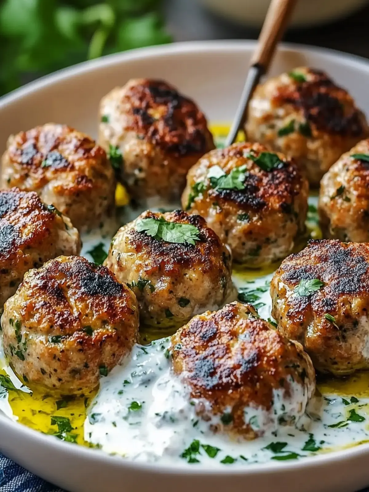 Irresistible Chicken Kofta with Creamy Garlic Yogurt Sauce 5 Chicken Kofta Garlic Yogurt Sauce