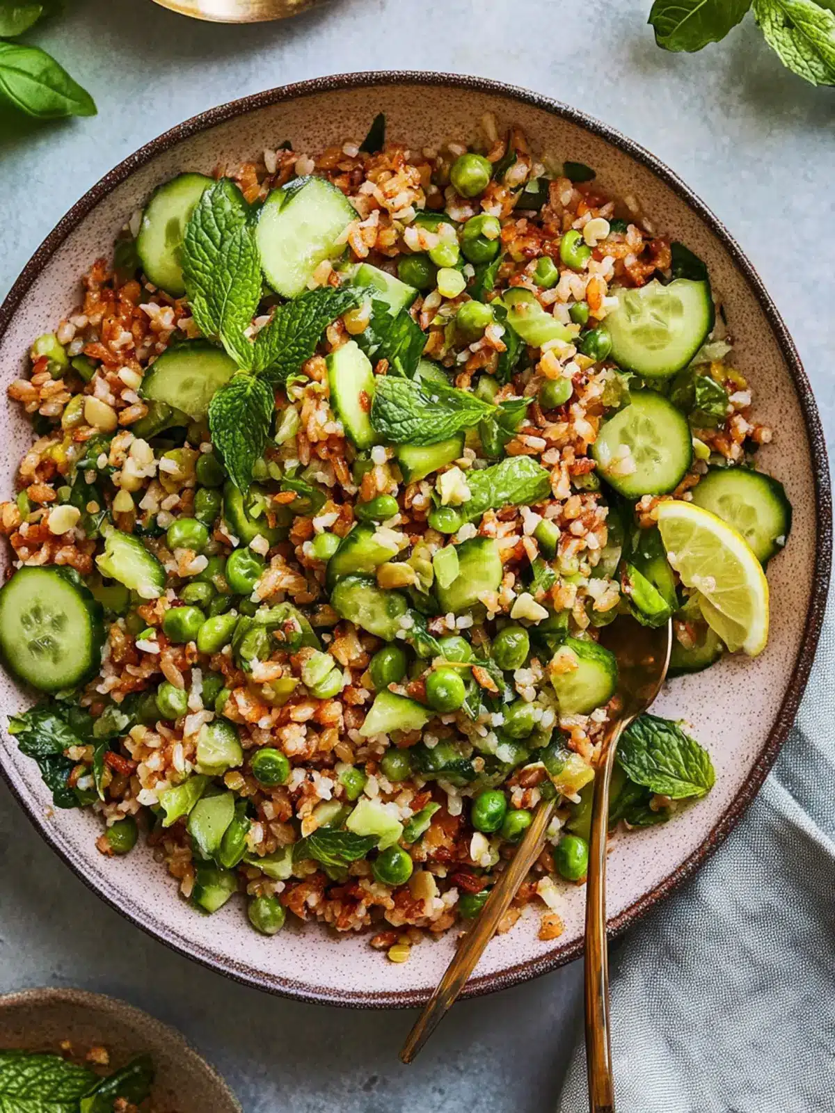 Crispy Rice Salad With Lemon Tahini Dressing for Fresh Flavor 4 Crispy Rice Salad With Lemon Tahini Dressing