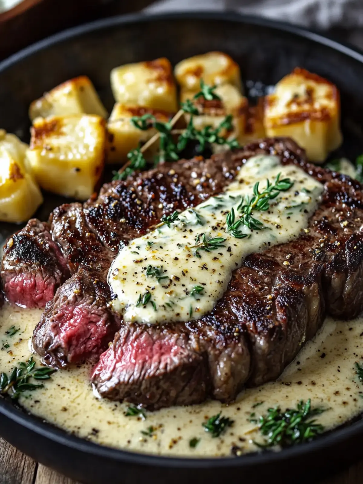 Garlic Butter Steak with Parmesan Cream Sauce You’ll Crave 2 Butter Steak With Parmesan Cream Sauce