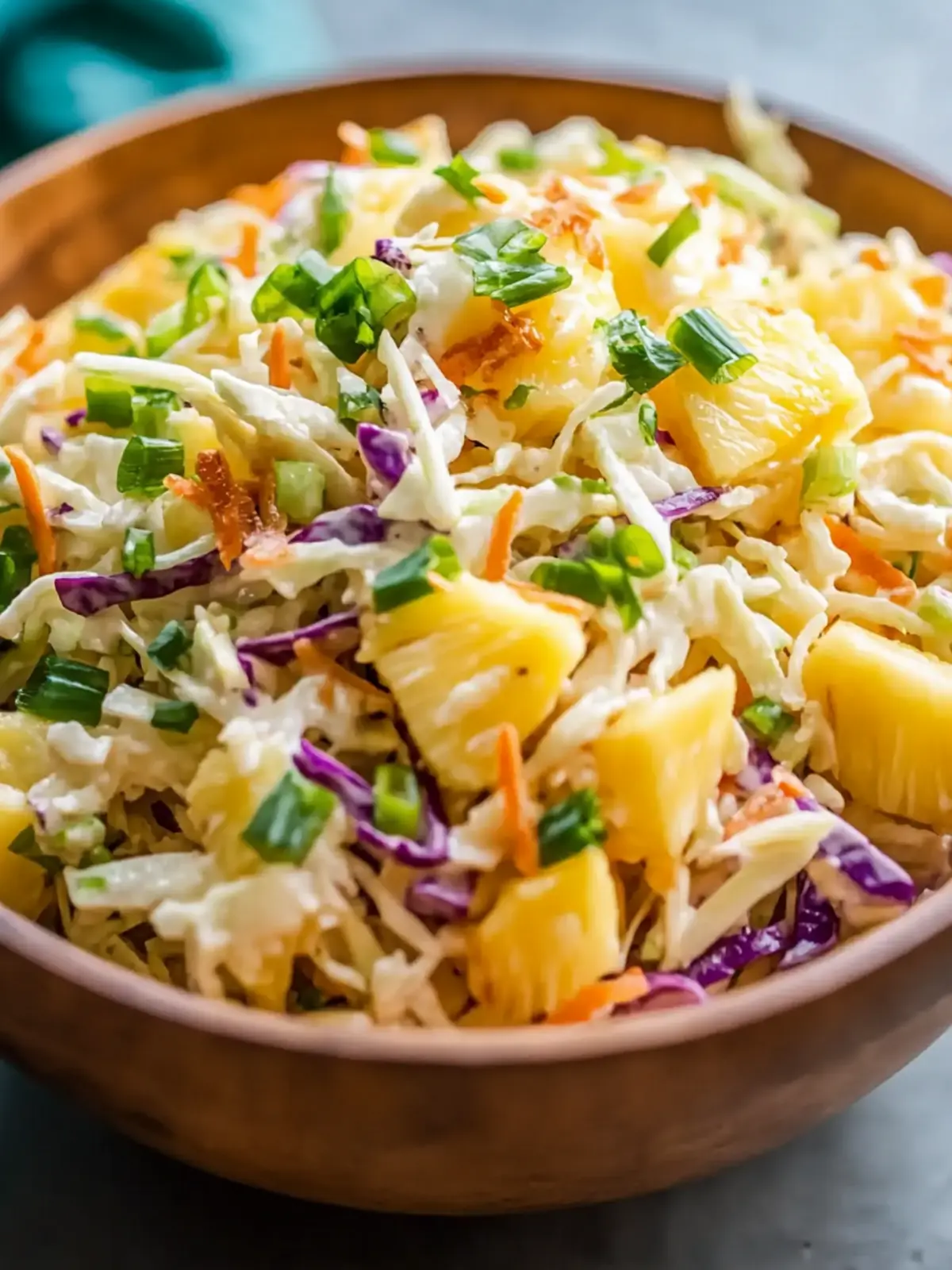 Irresistible No-Mayo Hawaiian Pineapple Coleslaw Recipe