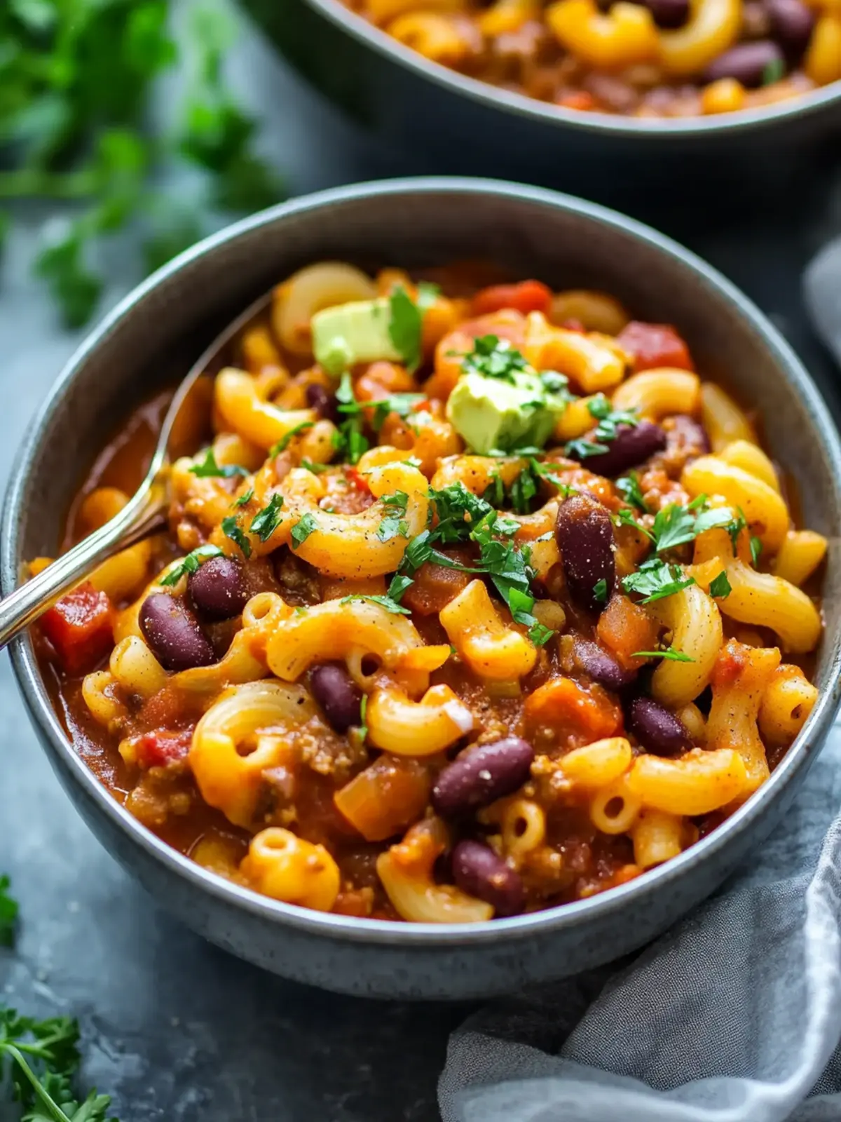 Vegetarian Chili Mac