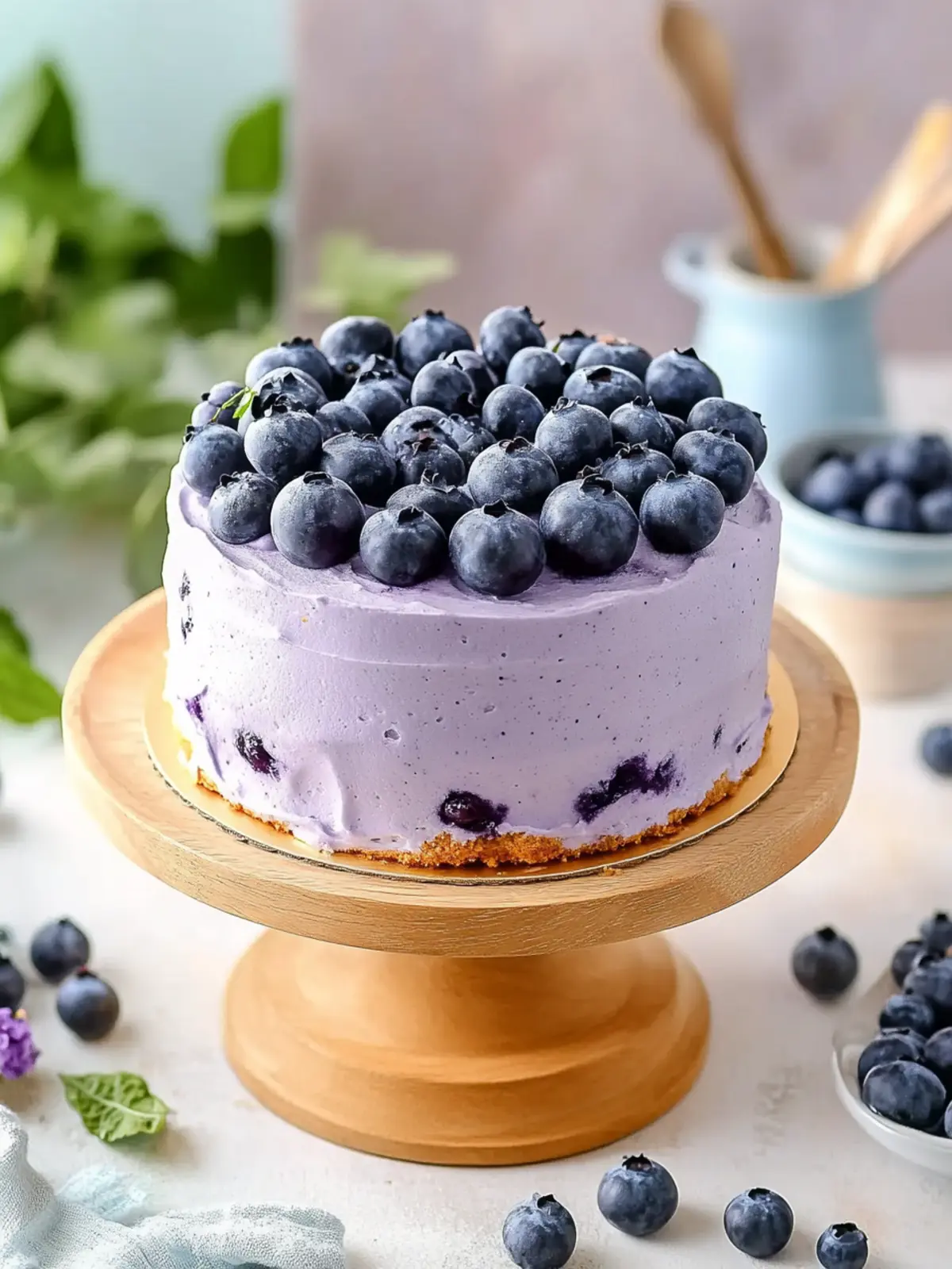 Fluffy Blueberry Chiffon Cake That Will Brighten Your Day 3 Fluffy Blueberry Chiffon Cake