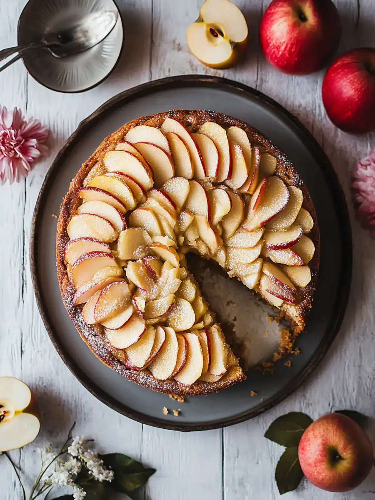 Gluten Free French Apple Cake