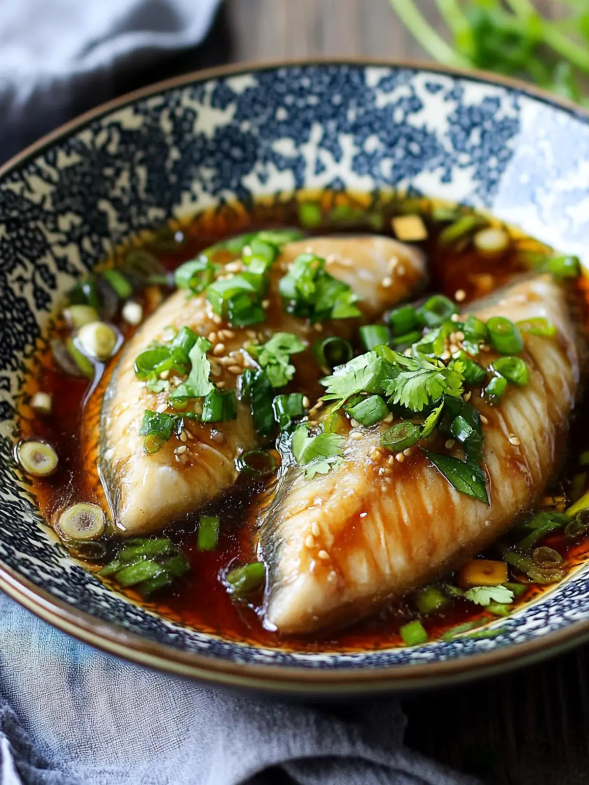 Savory Braised Catfish Fillets with Ginger and Soy Delight 2 Braised Catfish Fillets with Ginger and Soy