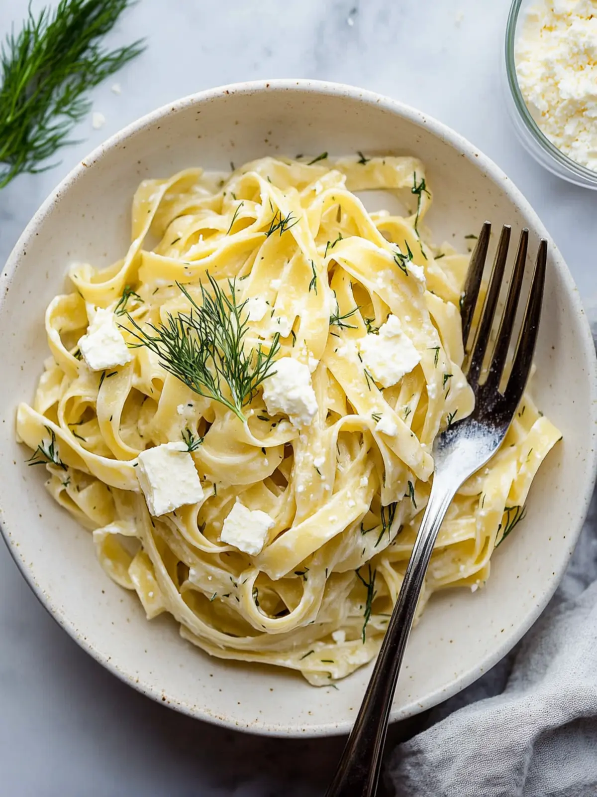Irresistible Feta Pasta with Dill for a Flavorful Twist 2 Feta Pasta with Dill