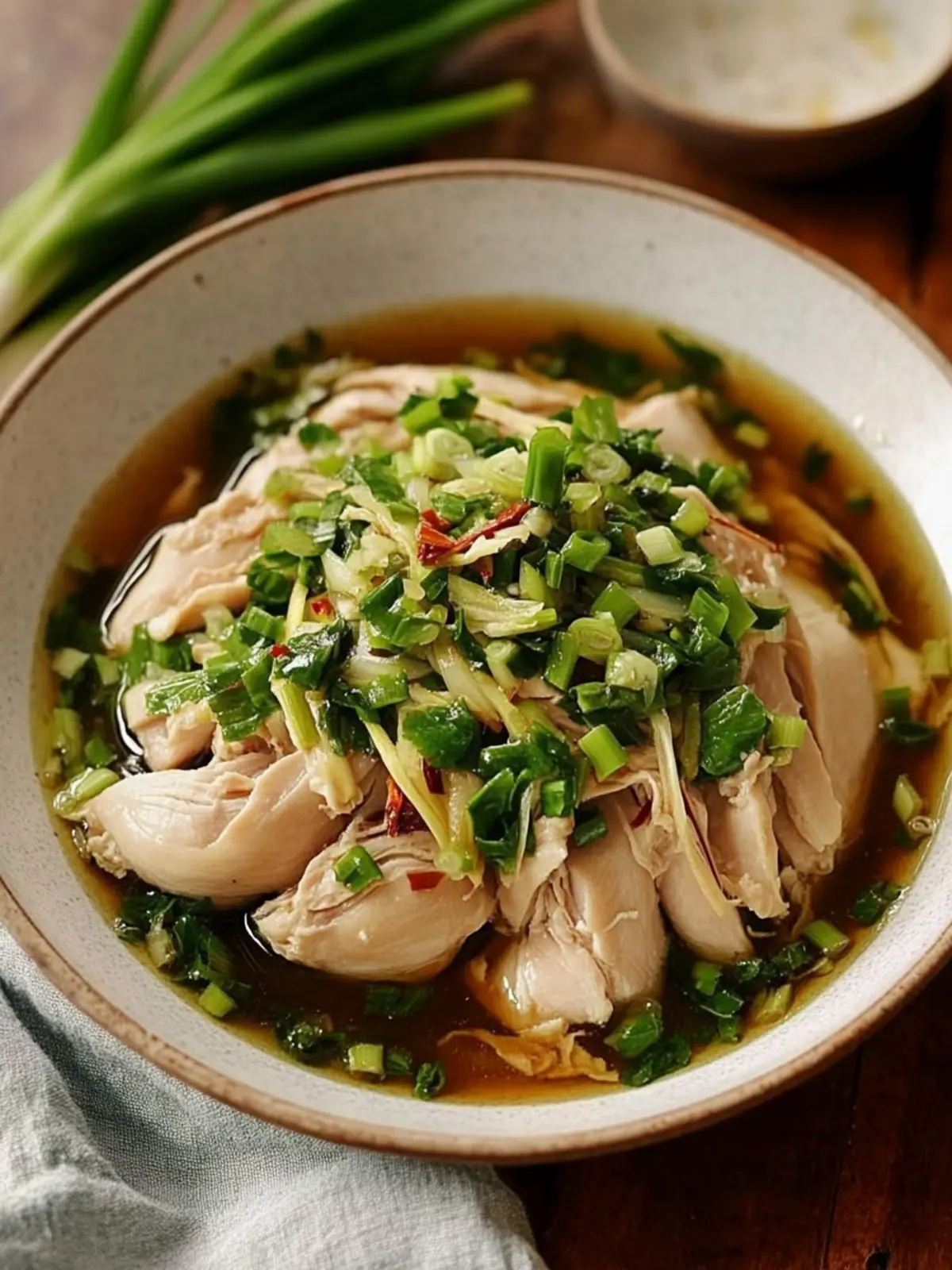 Poached Chicken with Ginger Scallion Sauce for the Soul 2 Poached Chicken with Ginger Scallion Sauce