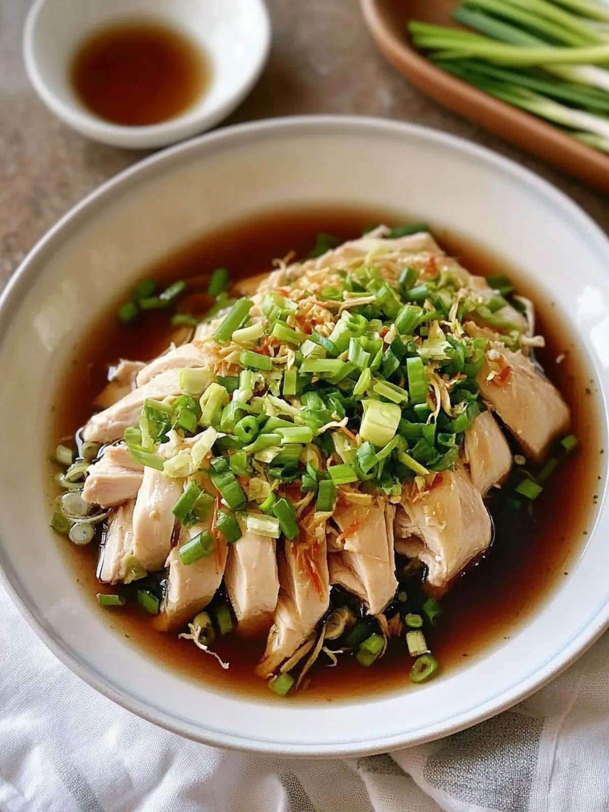 Poached Chicken with Ginger Scallion Sauce for the Soul 3 Poached Chicken with Ginger Scallion Sauce