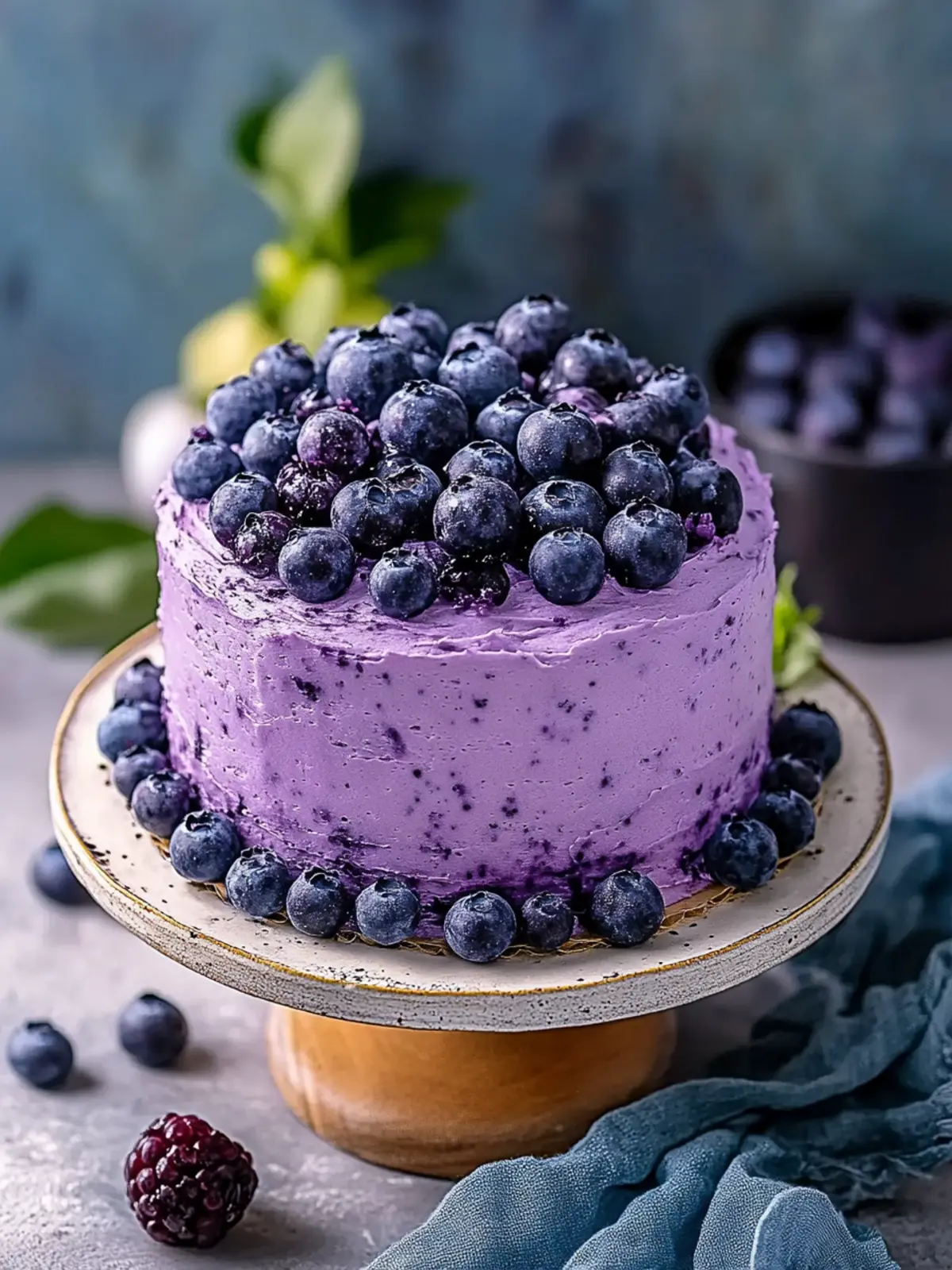 Fluffy Blueberry Chiffon Cake That Will Brighten Your Day 2 Fluffy Blueberry Chiffon Cake