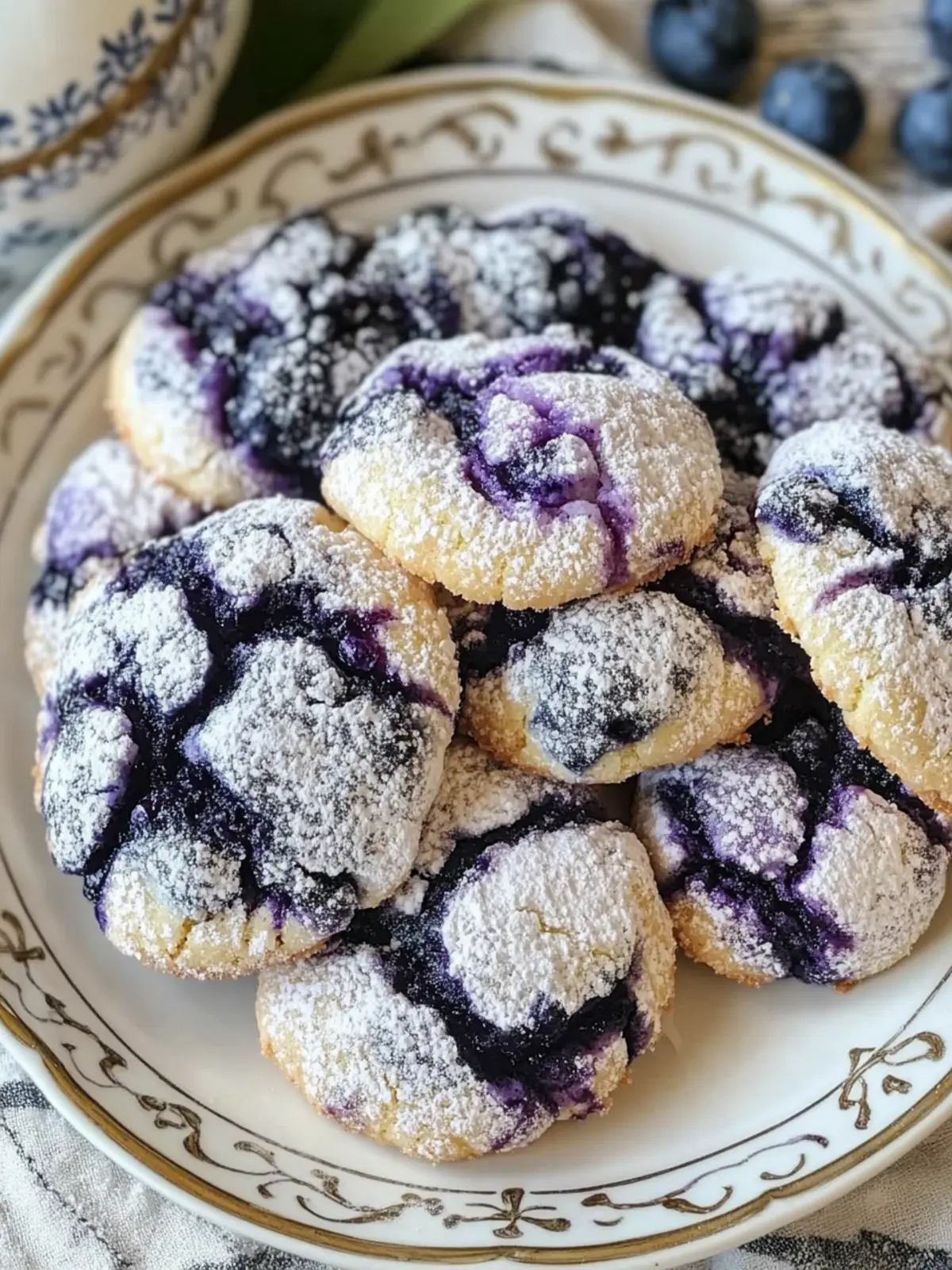 Blueberry Crinkle Cookies You’ll Love: Easy, Chewy Bliss 2 Blueberry Crinkle Cookies