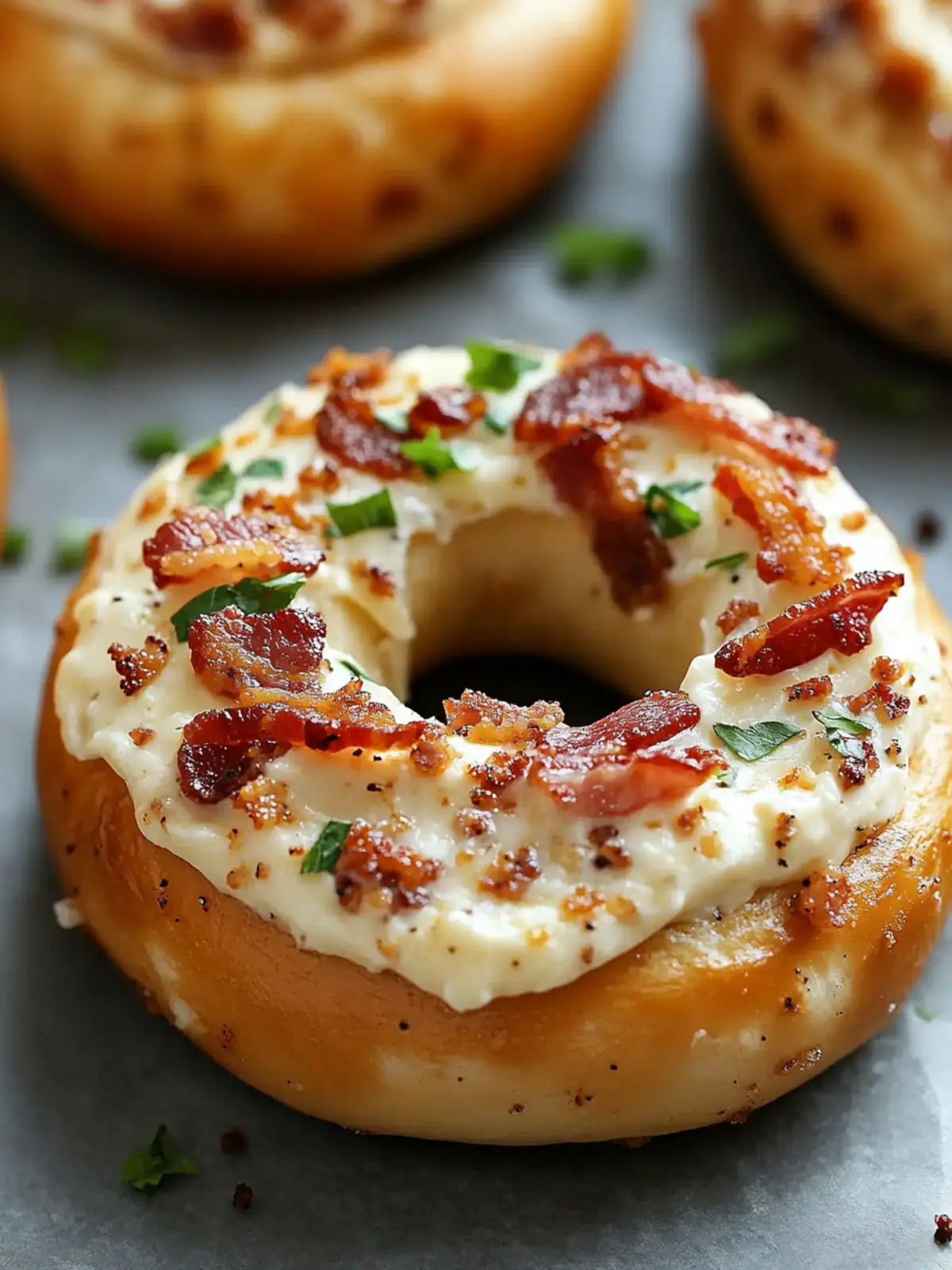 Zesty Bacon Cream Cheese Bagels for Gourmet Comfort Bliss 4 Zesty Bacon Cream Cheese Bagels