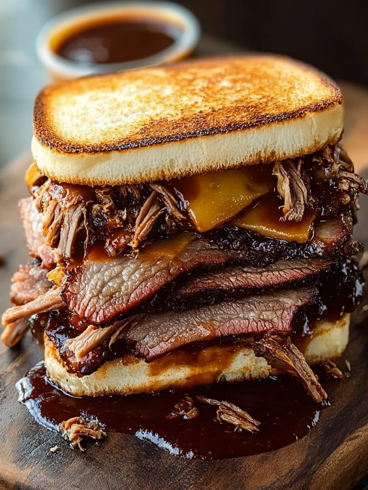 BBQ Brisket Melts: Smoky Sandwich Bliss at Home 2 BBQ Brisket Melts