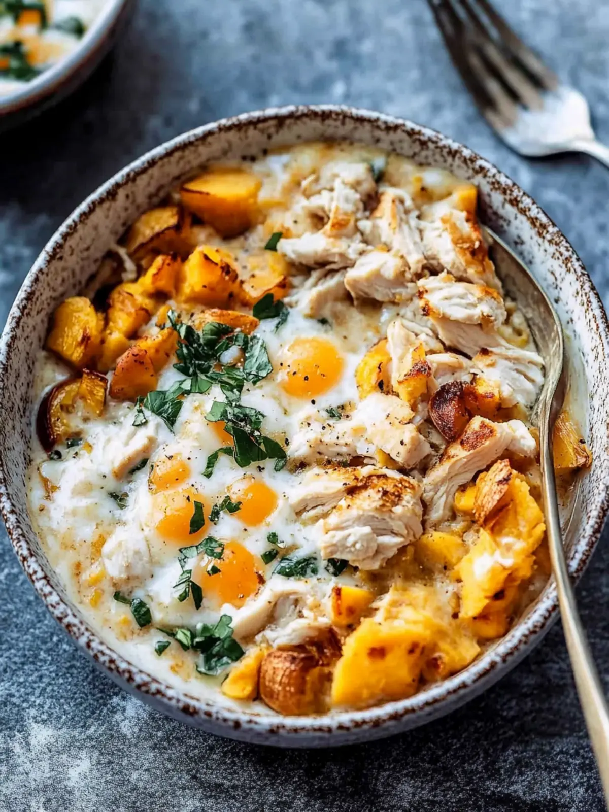 Savory Whole30 Butternut Chicken Breakfast Bowl Bliss 4 Savory Whole30 Butternut Chicken Breakfast Bowl