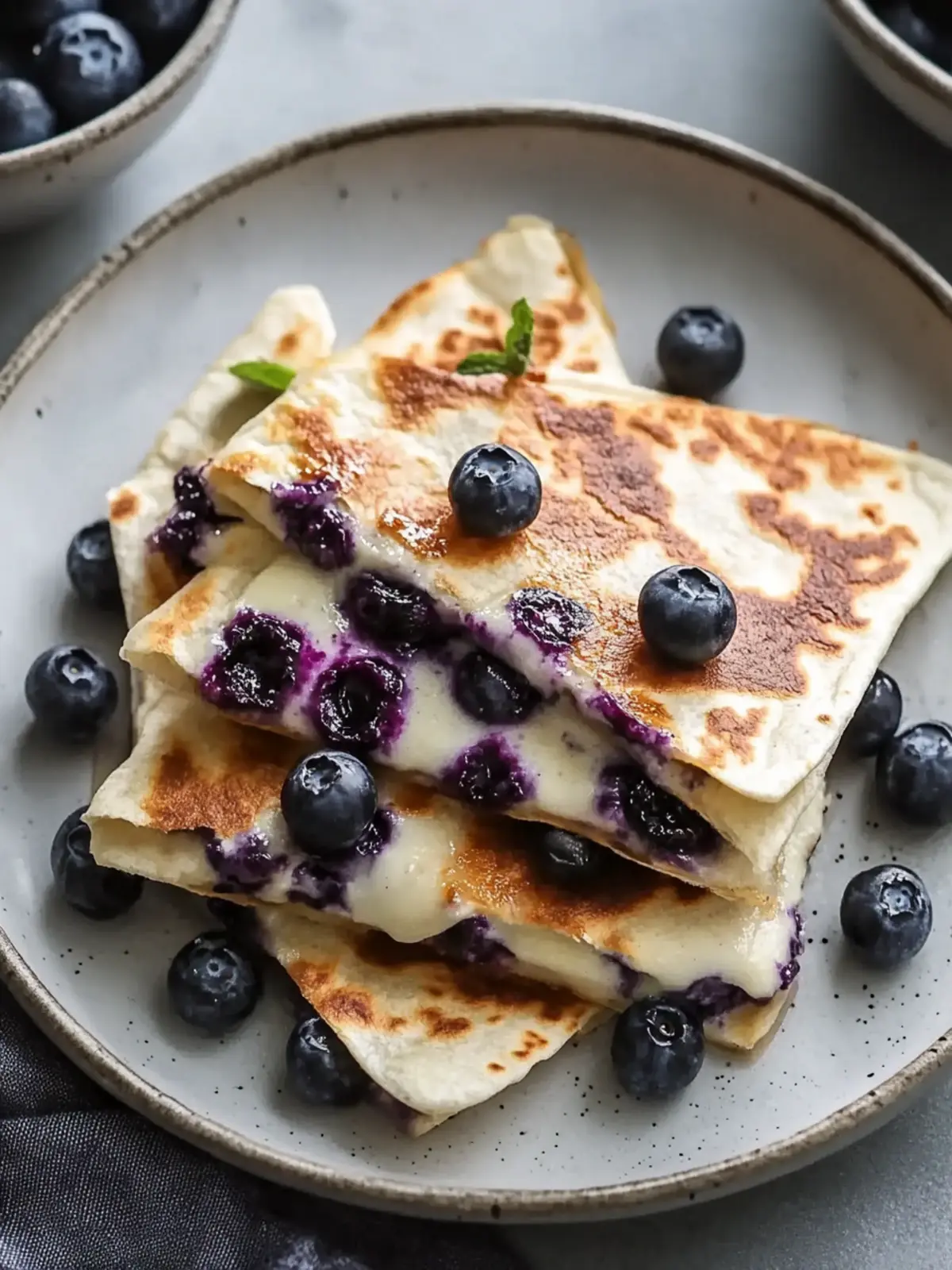 Irresistible Blueberry Breakfast Quesadilla in Just 11 Minutes 4 Blueberry Breakfast Quesadilla