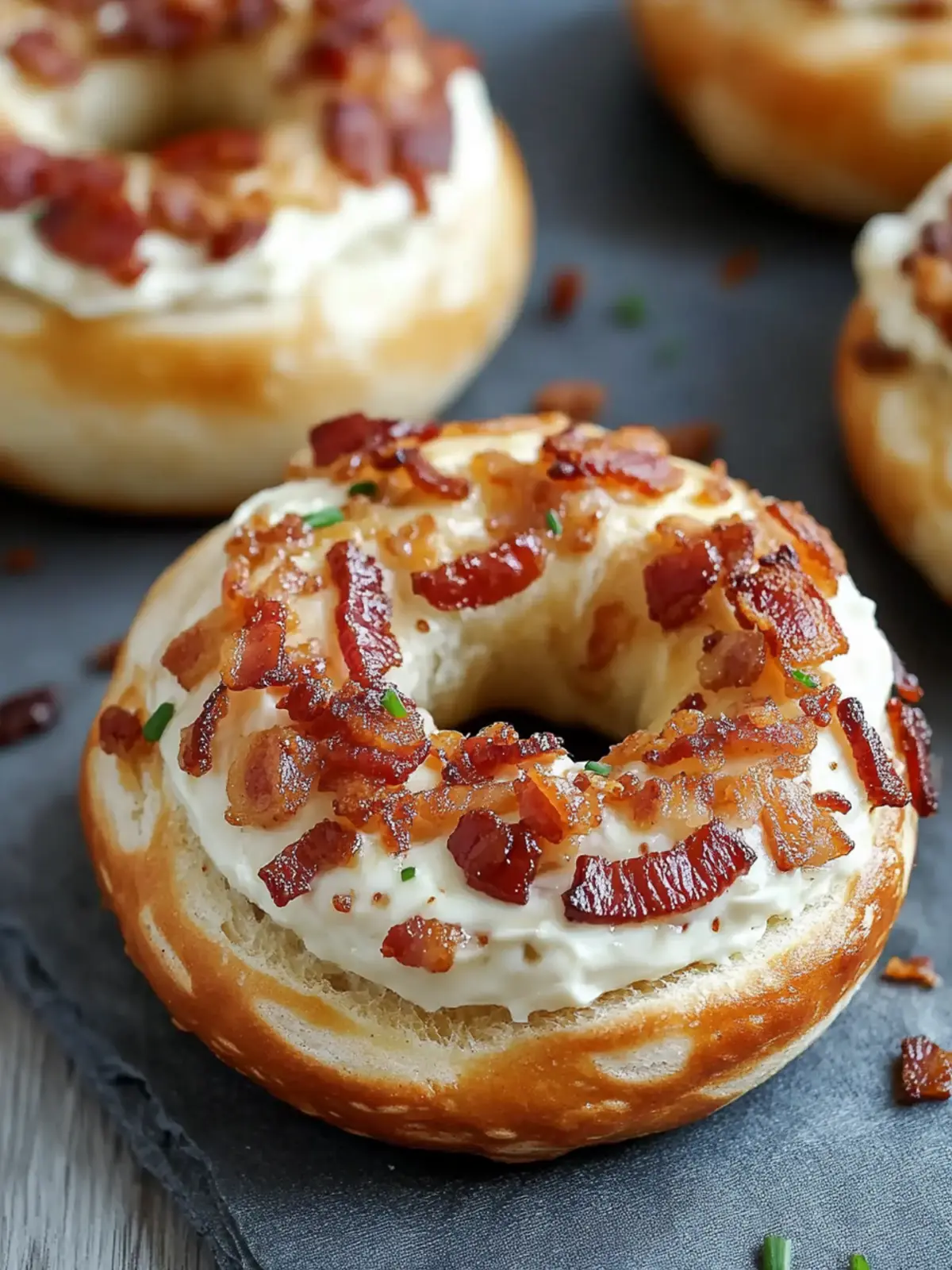 Zesty Bacon Cream Cheese Bagels for Gourmet Comfort Bliss 3 Zesty Bacon Cream Cheese Bagels