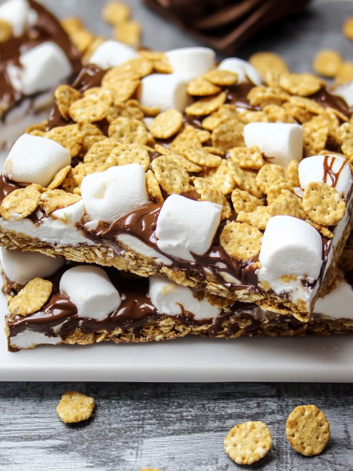 Easy S’mores Bark With Golden Grahams and Marshmallows