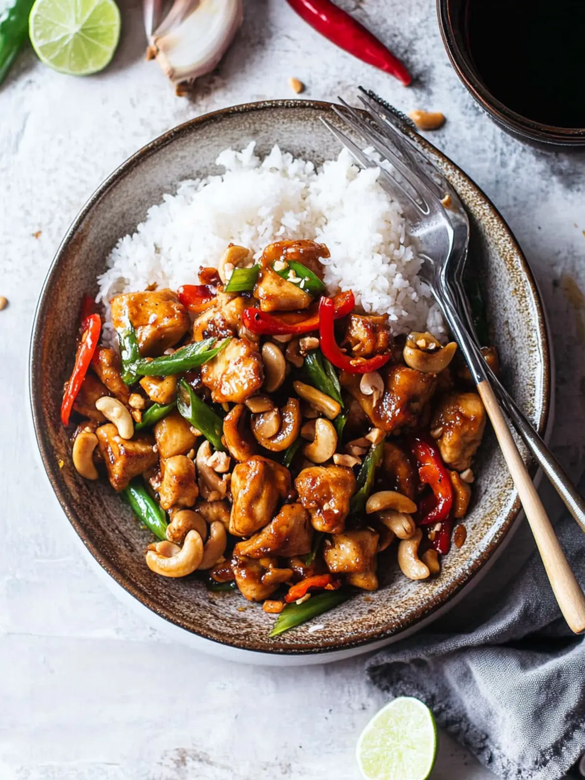 Savory Thai Cashew Chicken That's Better Than Takeout! 3 Thai Cashew Chicken