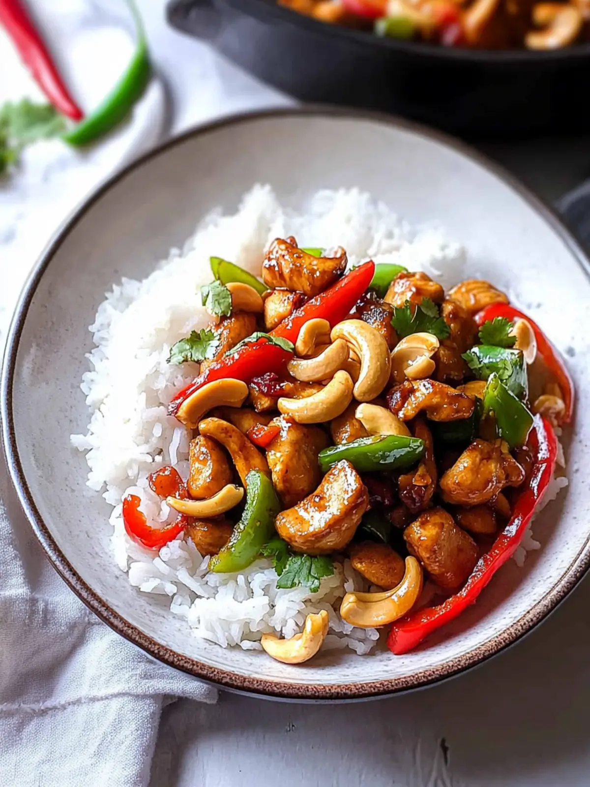 Savory Thai Cashew Chicken That's Better Than Takeout! 4 Thai Cashew Chicken