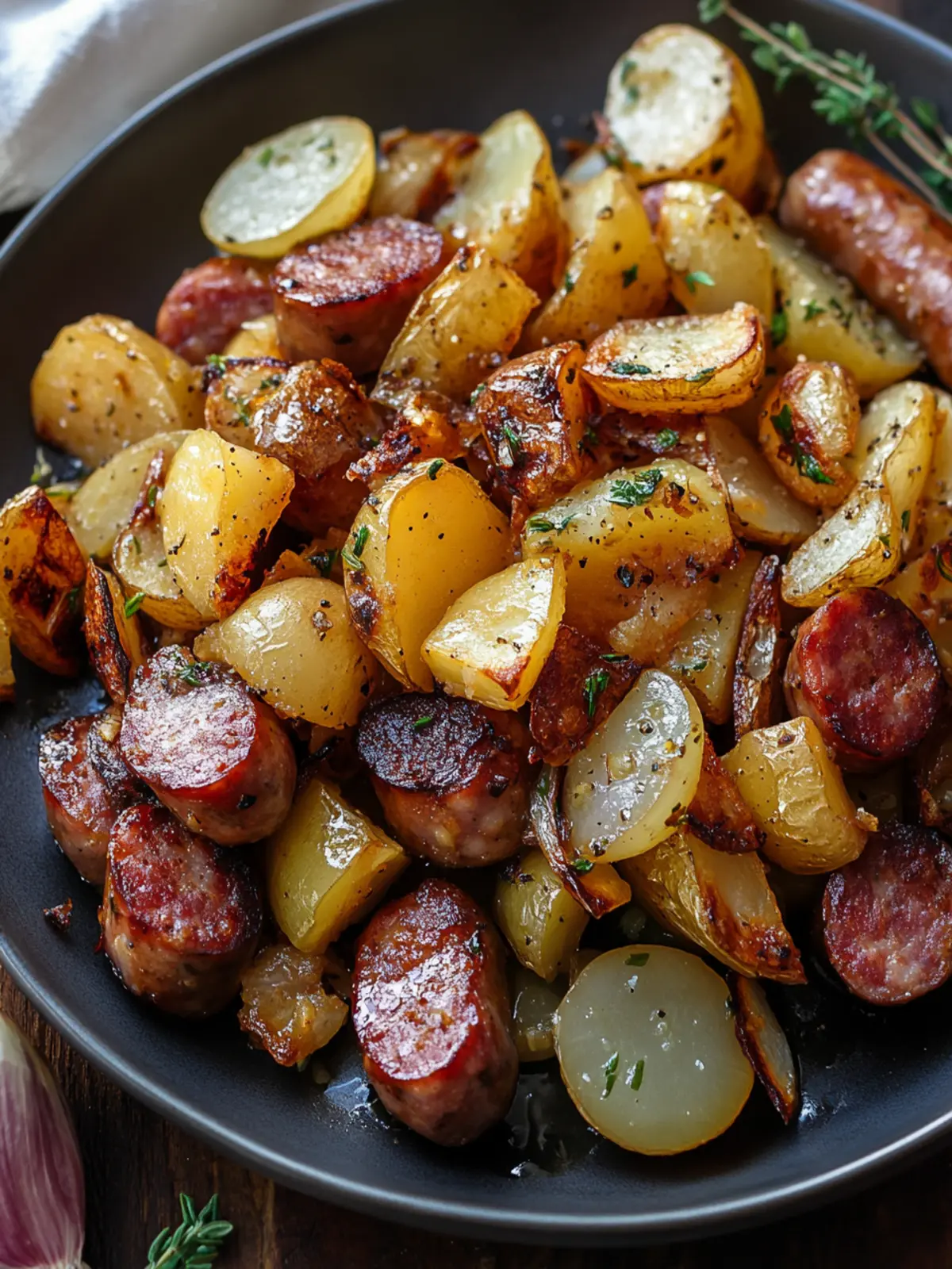 Fried Potatoes Onions and Smoked Polish Sausage Made Easy 3 Fried Potatoes Onions and Smoke Polish Sausage