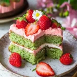 Strawberry Matcha Latte Cake That'll Wow Your Taste Buds 6 Strawberry Matcha Latte Cake