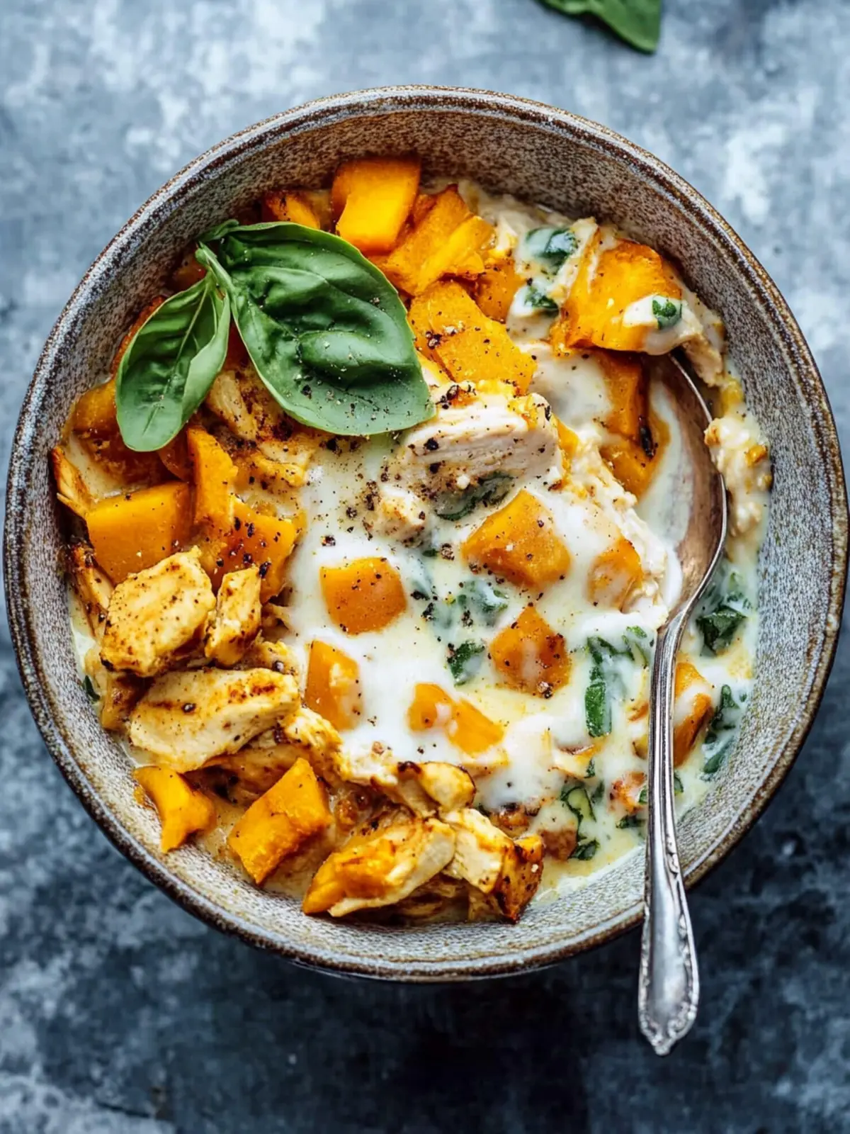Savory Whole30 Butternut Chicken Breakfast Bowl Bliss 3 Savory Whole30 Butternut Chicken Breakfast Bowl