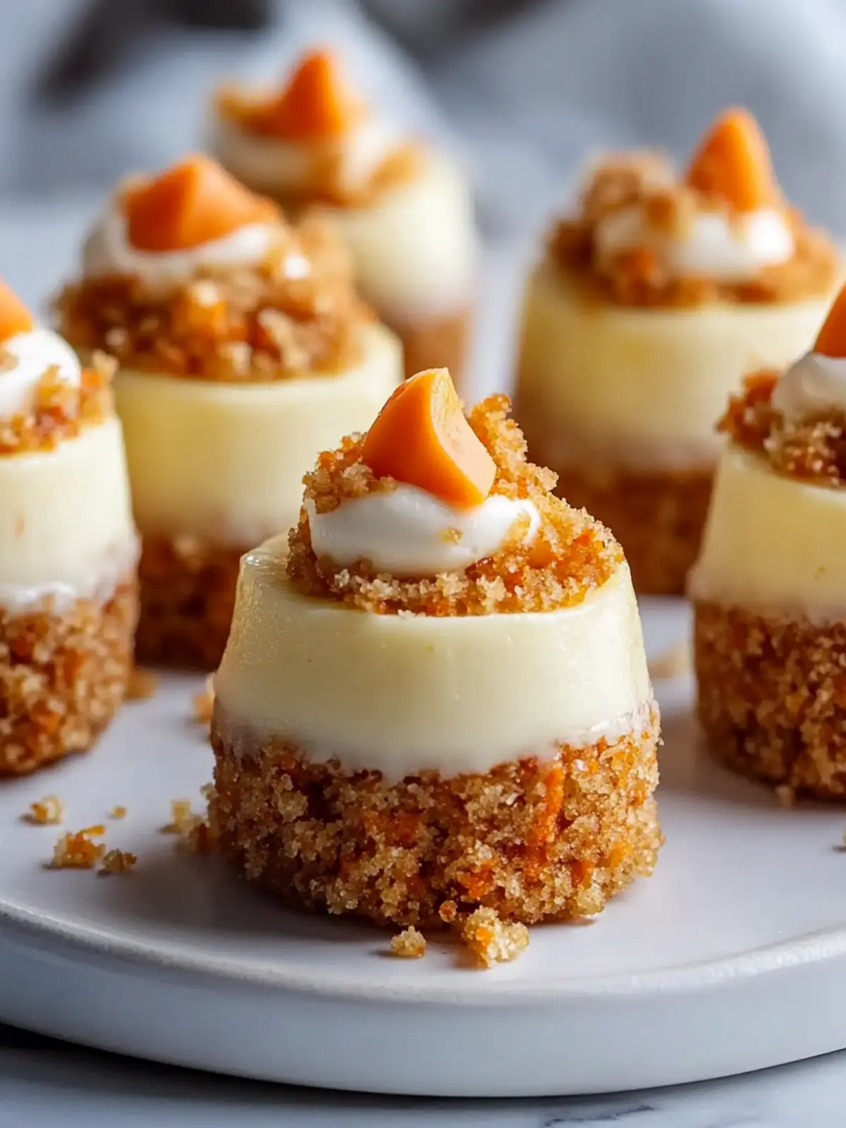 Carrot Cake Cheesecake Bites for Irresistible Indulgence 2 Carrot Cake Cheesecake Bites