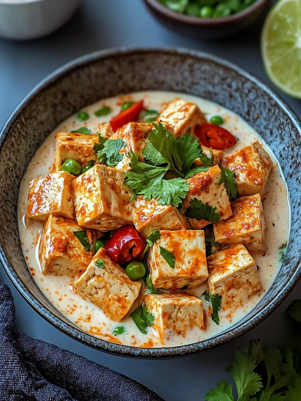 Spicy Tofu with Creamy Coconut Sauce for Quick Weeknight Bliss 3 Spicy Tofu with Creamy Coconut Sauce