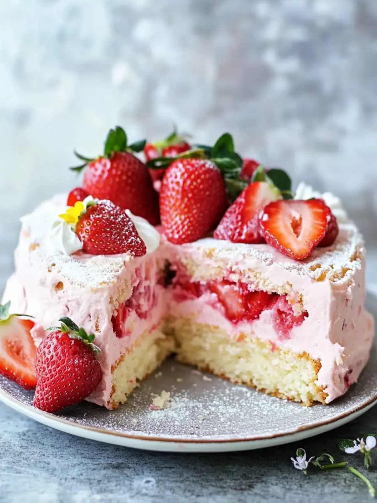 Deliciously Light French Strawberry Cake for Any Celebration 2 French Strawberry Cake