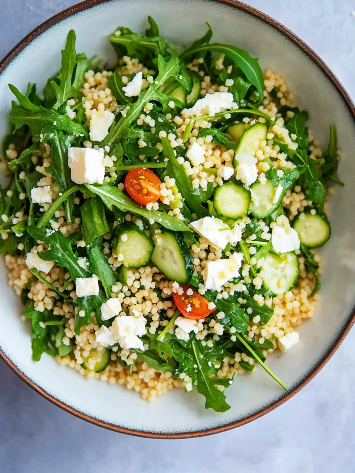 Zesty Arugula Couscous Salad with Feta for Quick Meals 5 Arugula Couscous Salad with Feta