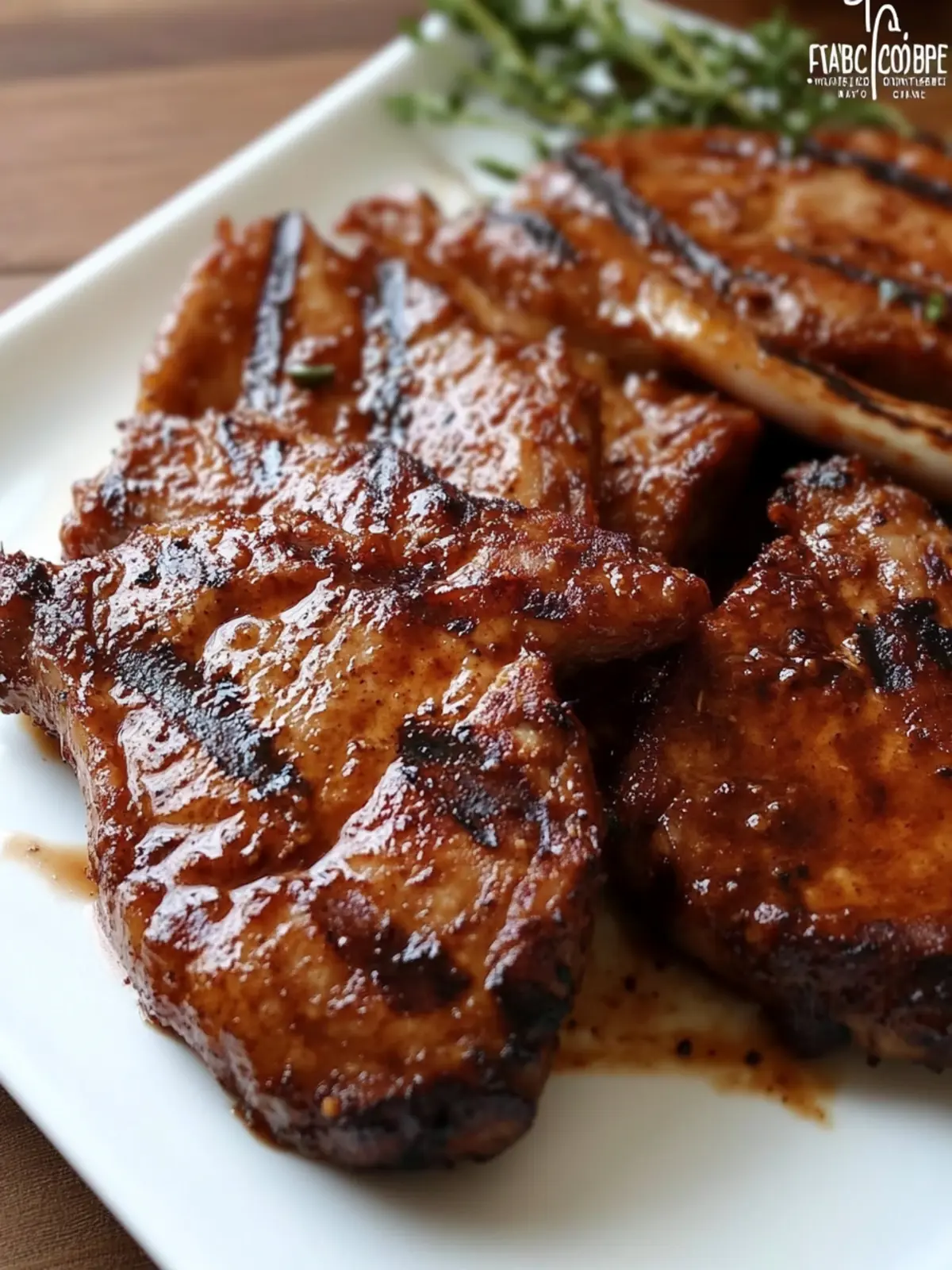 Grilled Pork Chops Adobo
