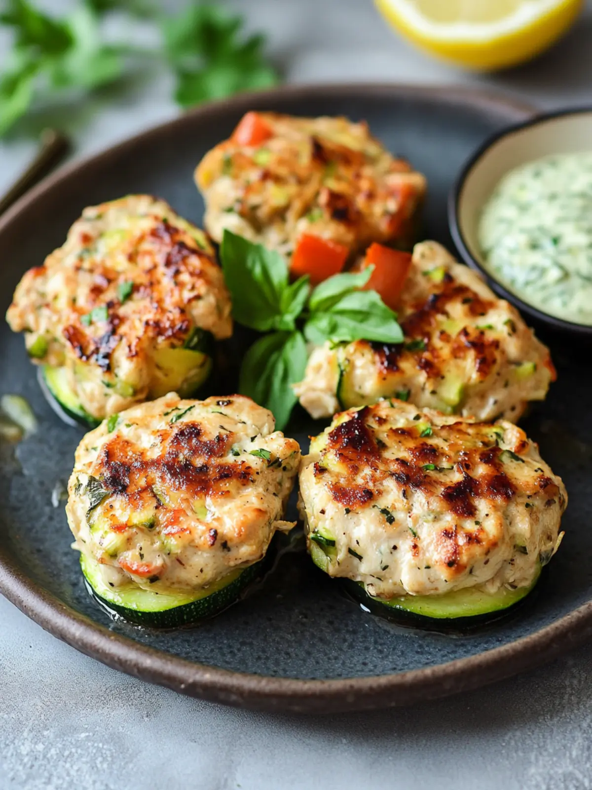 Chicken Zucchini Poppers