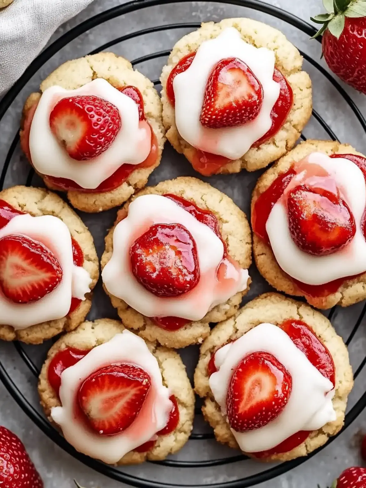 Ultimate Strawberry Shortcake Butter Cookies - Deliciously Easy
