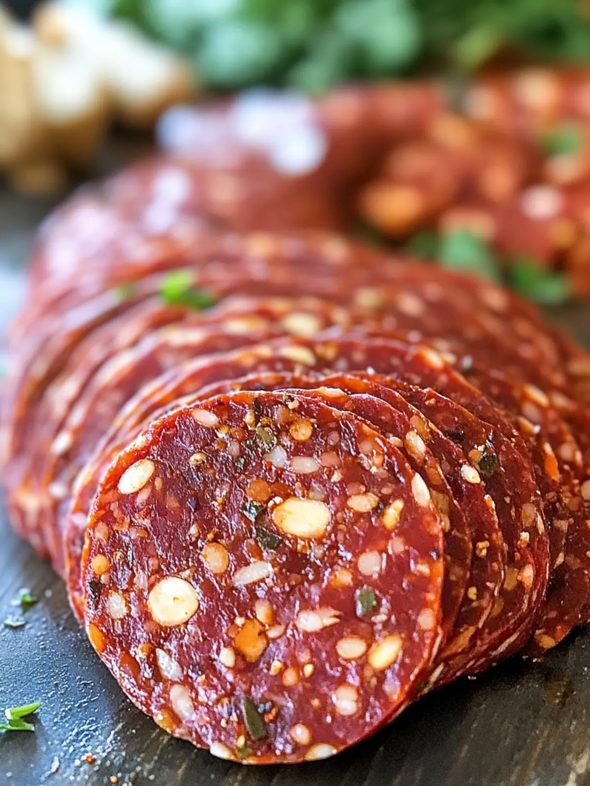 Homemade Vegan Salami