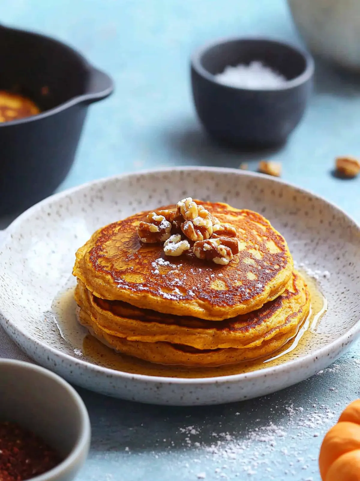 Healthy Pumpkin Pancakes