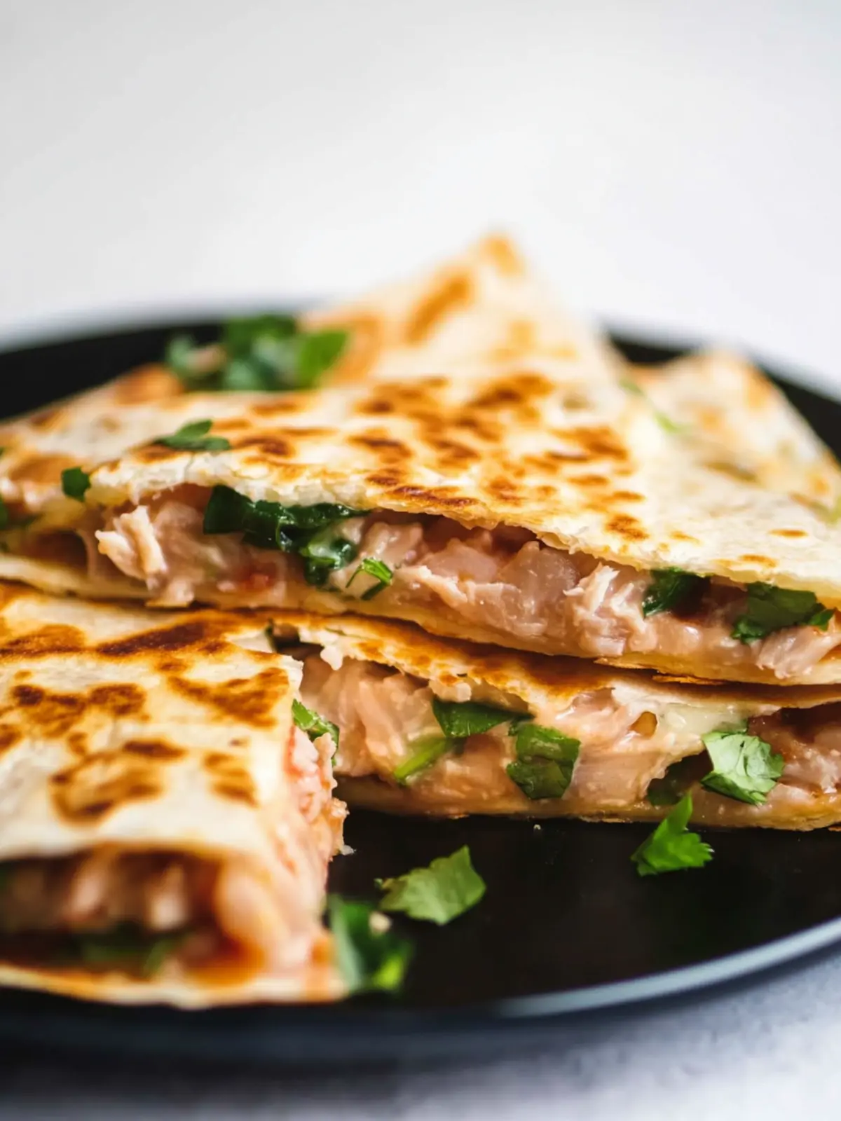 10-Minute Tuna Melt Quesadilla With Sriracha Sauce