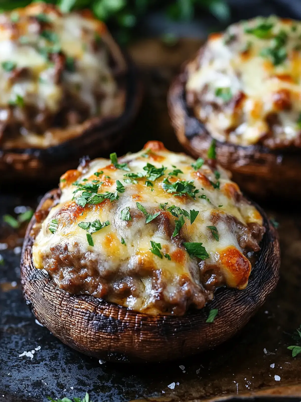 Philly Cheesesteak Stuffed Portobello Mushrooms: Guilt-Free Delight 2 Philly Cheesesteak Stuffed Portobello Mushrooms