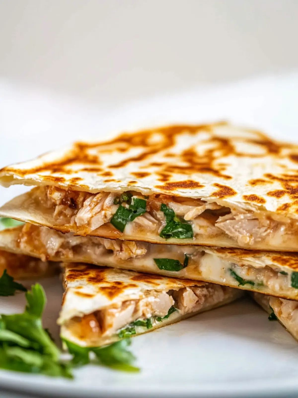 10-Minute Tuna Melt Quesadilla With Sriracha Sauce