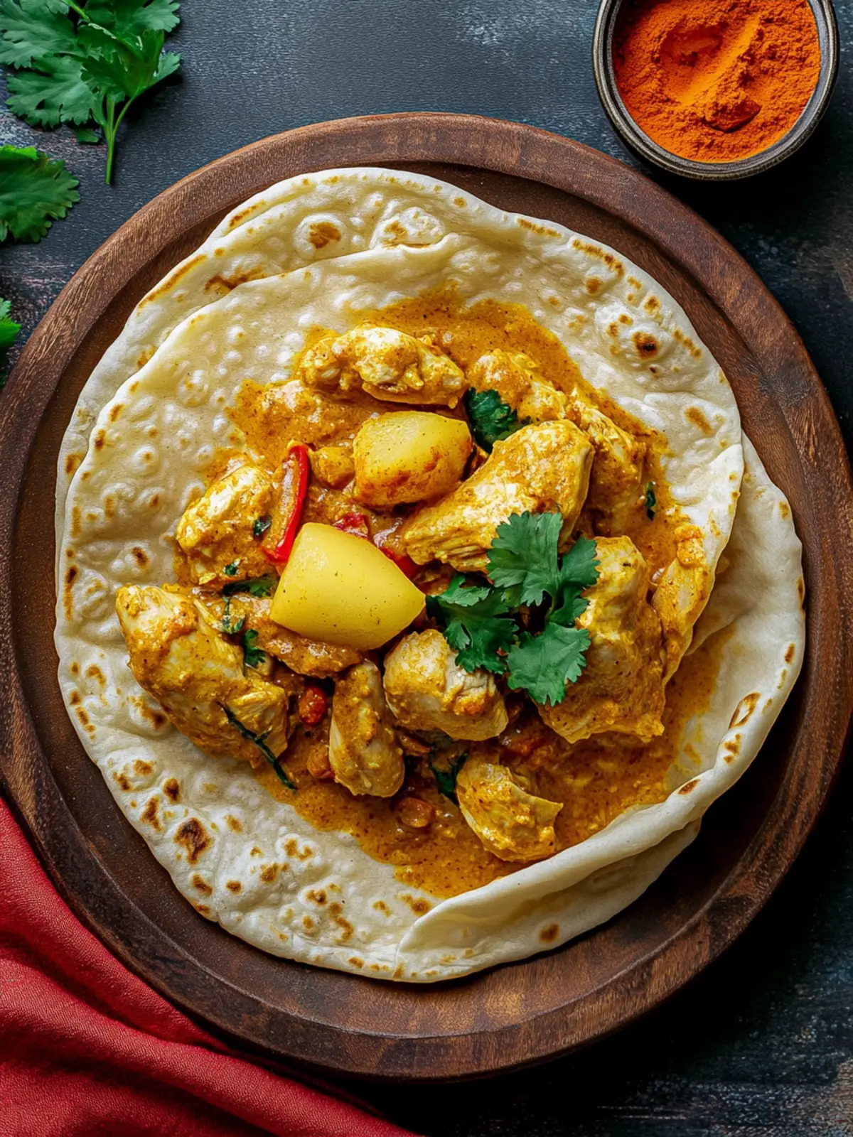 Curry Chicken Roti