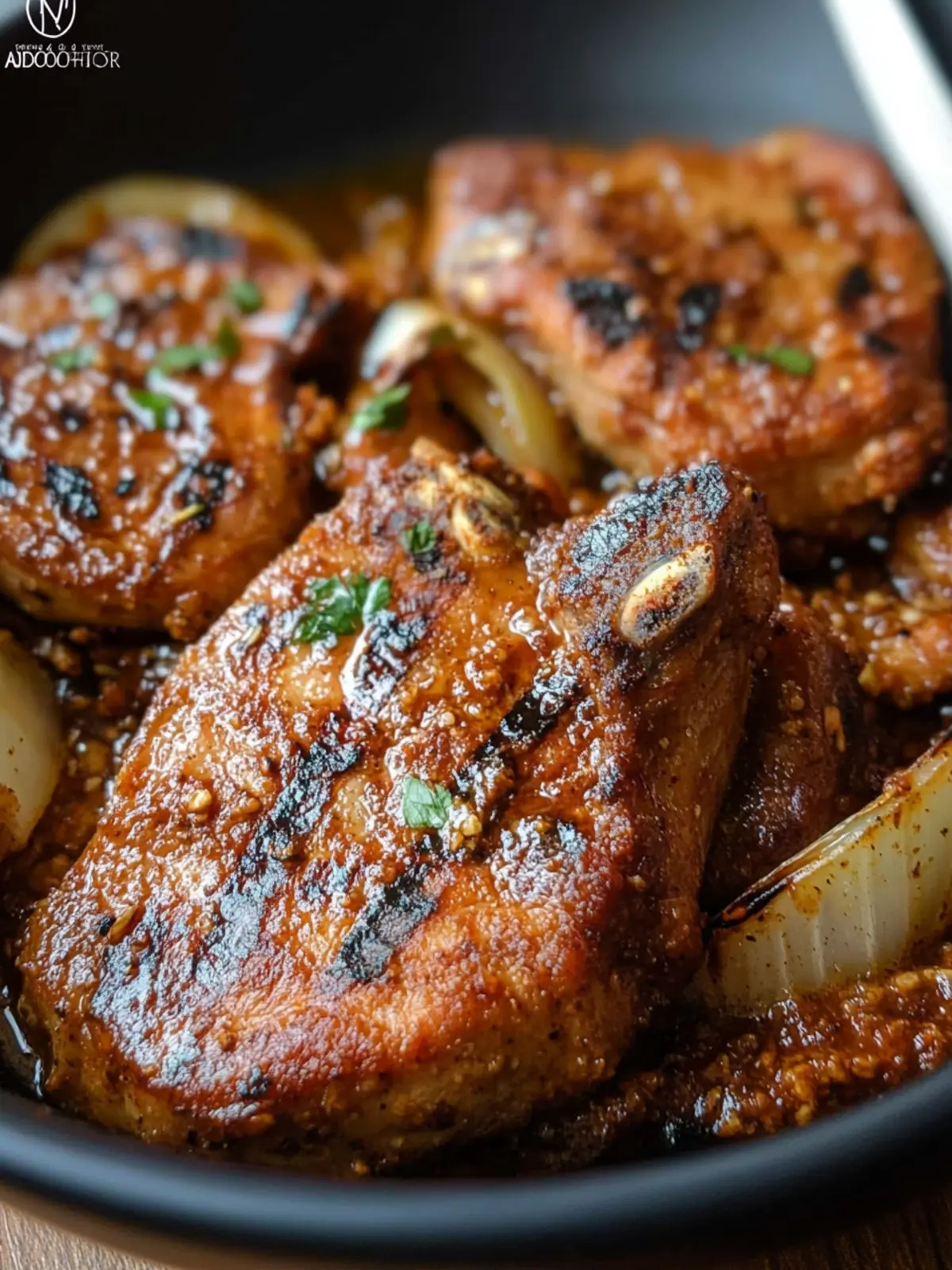 Grilled Pork Chops Adobo
