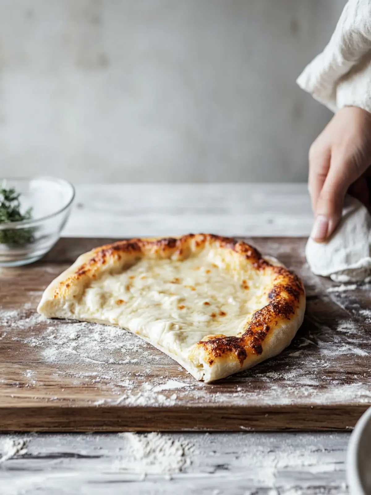 artisan pizza dough- crispy, chewy, bubbly crust
