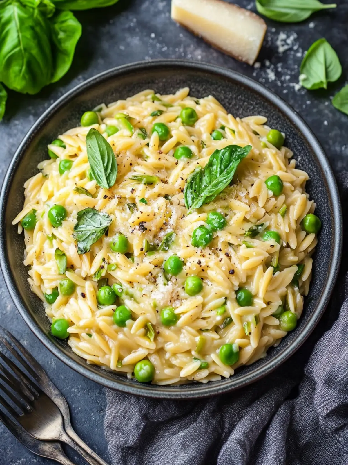 One Pot Orzo with Asparagus and Peas for Effortless Flavor 2 One Pot Orzo with Asparagus and Peas