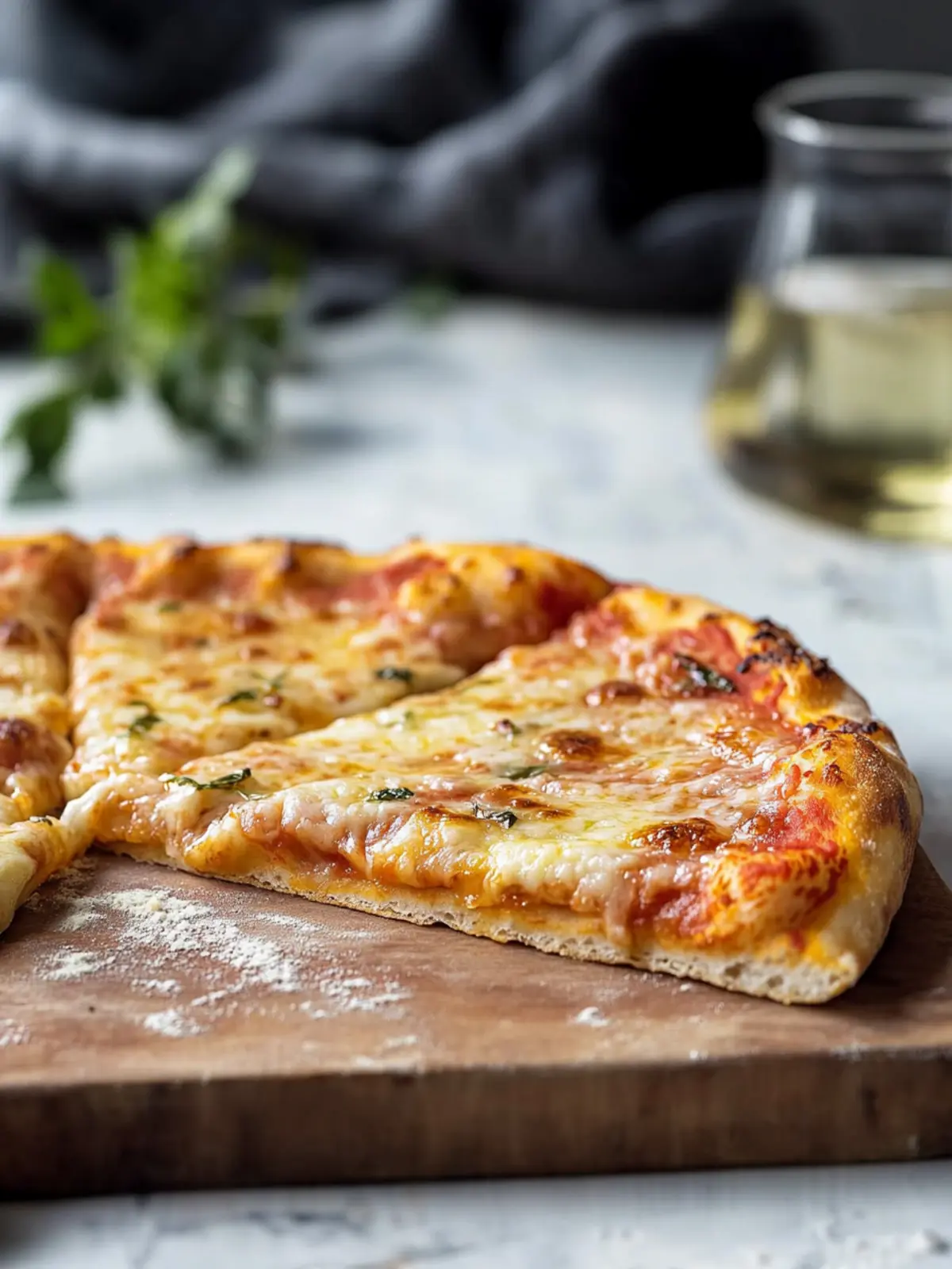 artisan pizza dough- crispy, chewy, bubbly crust