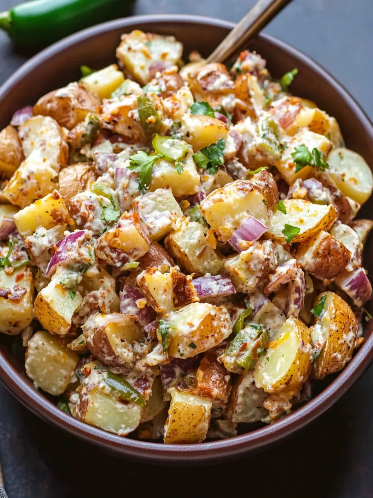 Jalapeño Popper Roasted Potato Salad for Bold Flavor Lovers 5 Jalapeño Popper Roasted Potato Salad