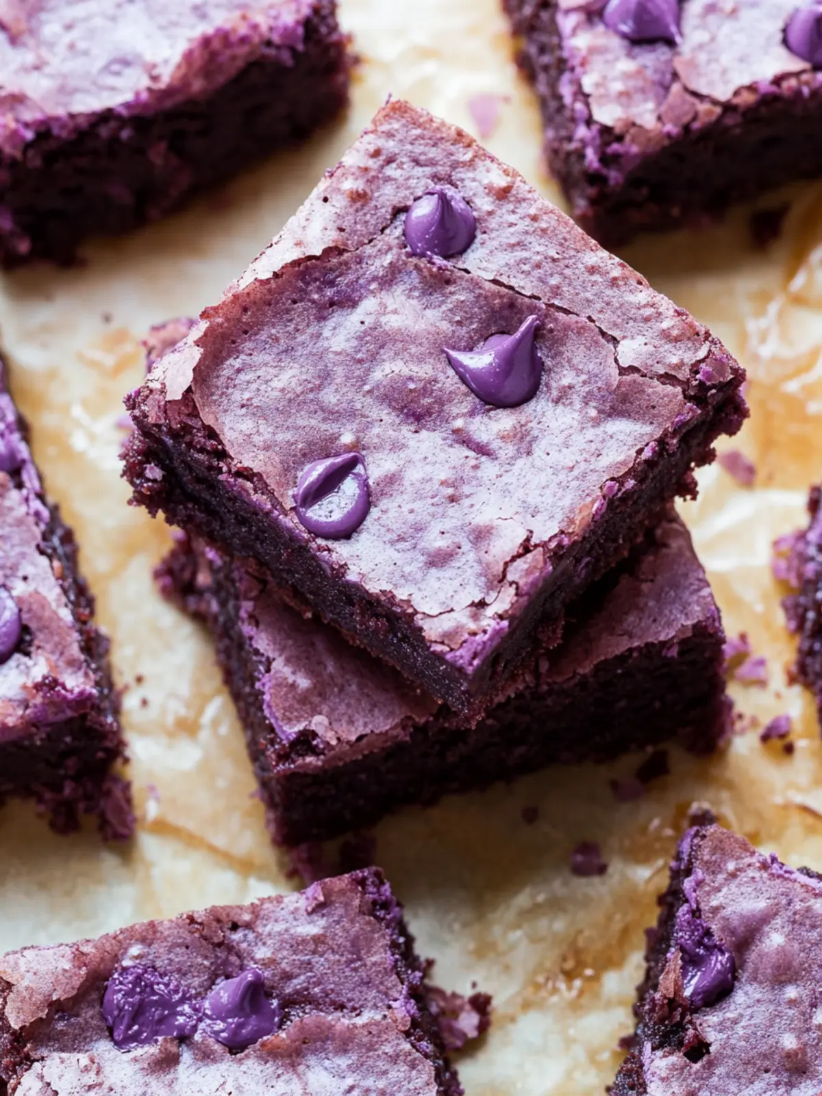 Irresistible Ube Brownies: Gluten-Free and Decadently Delicious 4 Ube Brownies