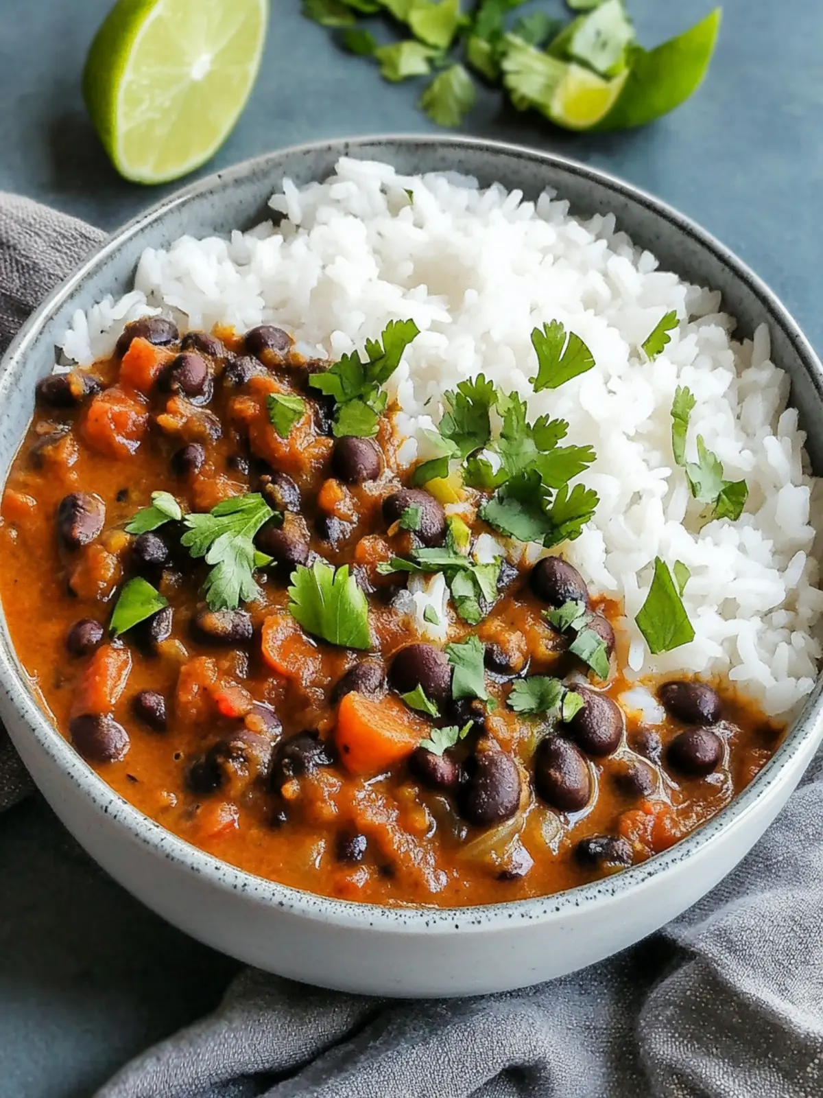 Delicious Vegan Black Bean Curry in Just 20 Minutes 2 Vegan Black Bean Curry