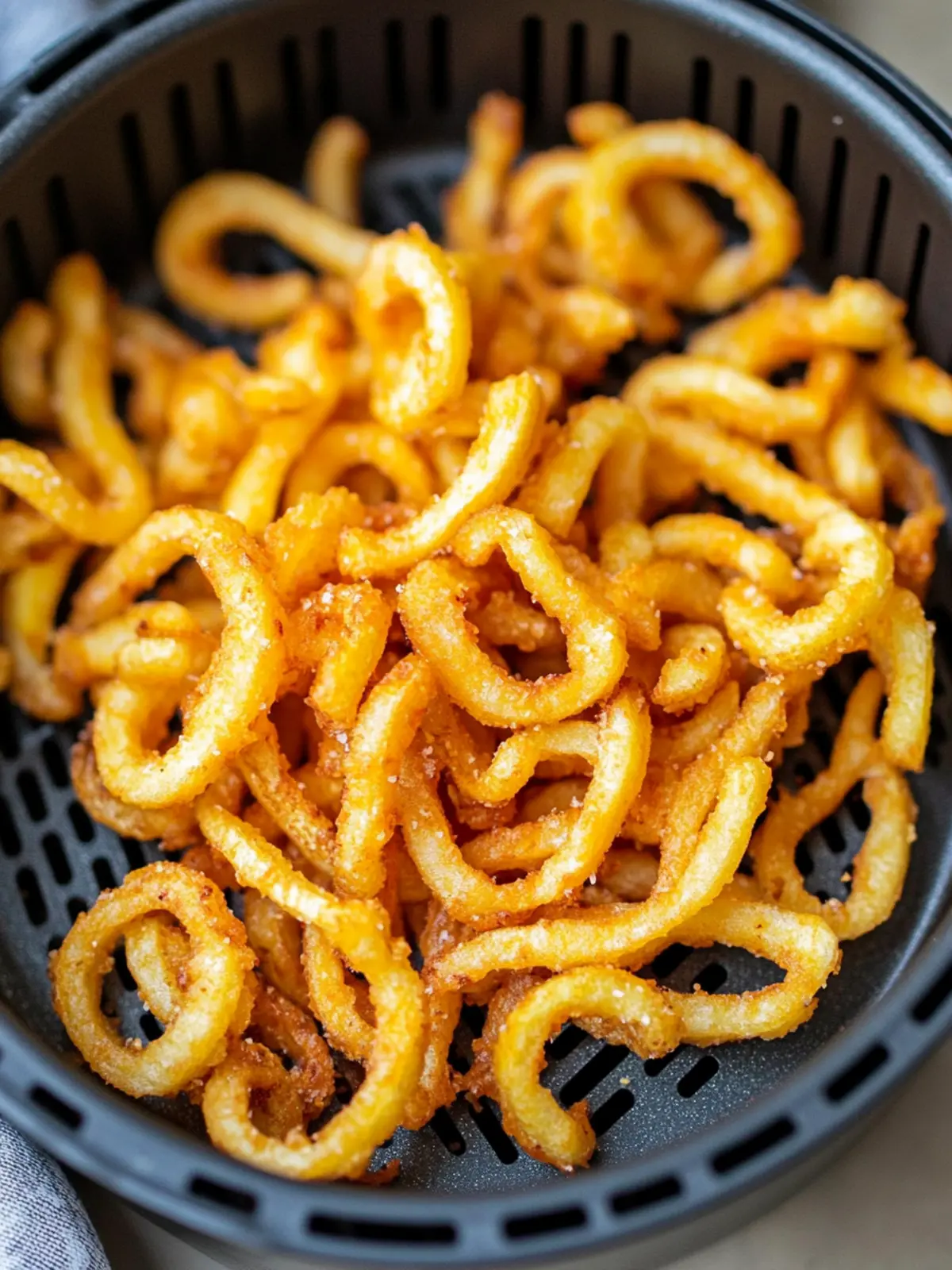Crispy Air Fryer Curly Fries: Homemade & Frozen Delights 4 Air Fryer Curly Fries (Homemade & From Frozen)