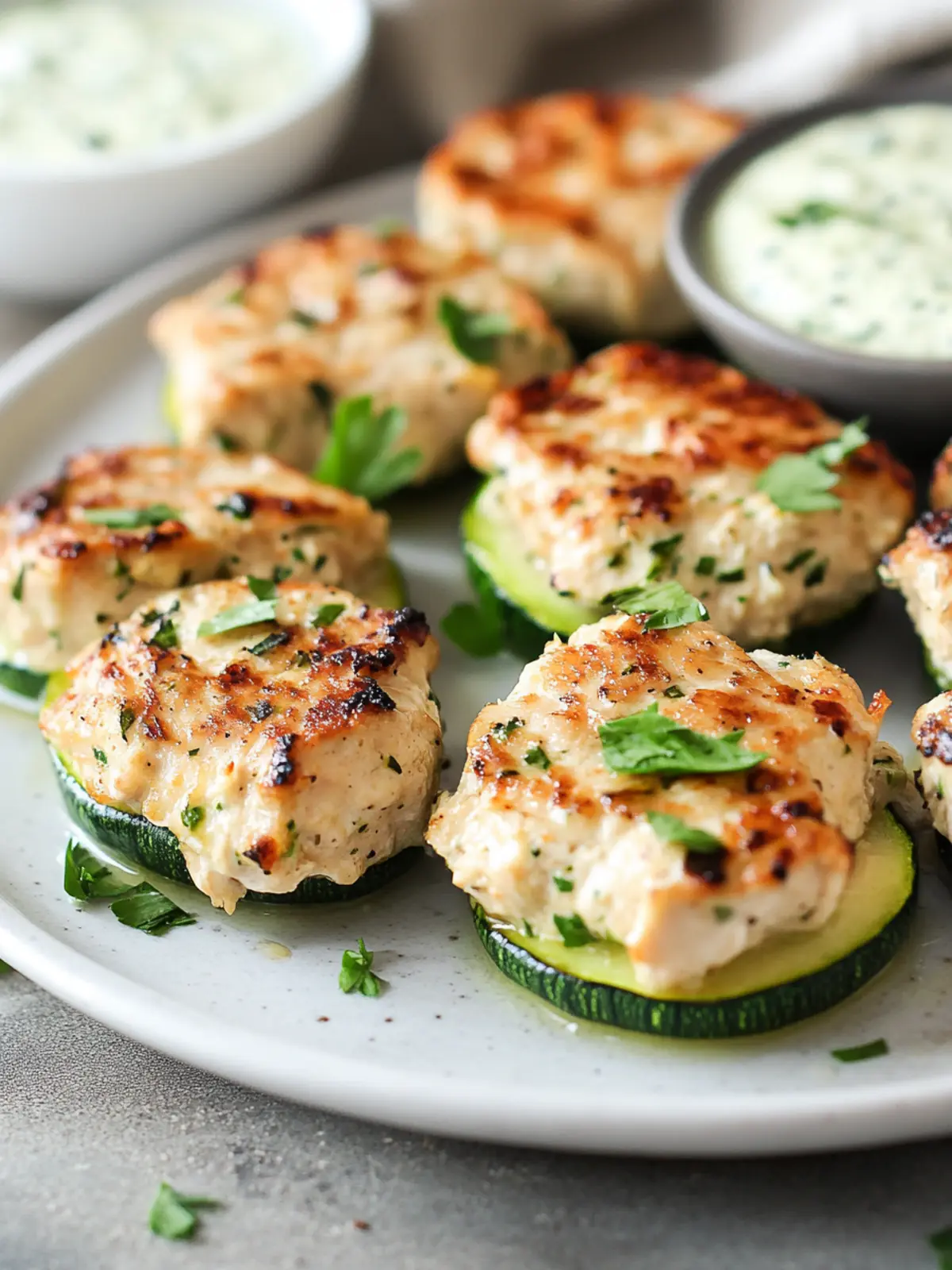 Chicken Zucchini Poppers