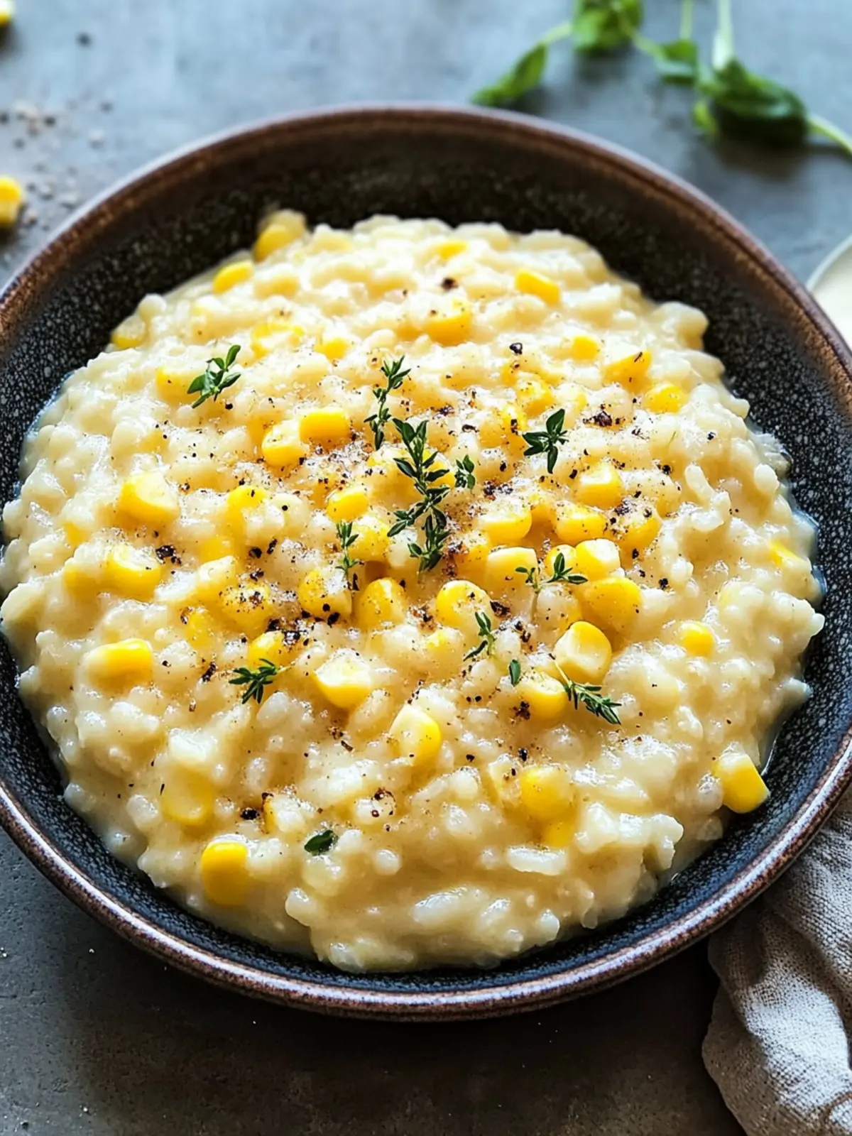 Creamy Sweet Corn Risotto